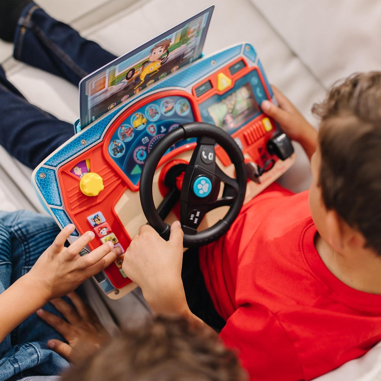 imageMelissa ampamp Doug PAW Patrol Rescue Mission Wooden Dashboard  Kids Activity Board Toddler Sensory Toys Pretend Play Driving Toy Paw Patrol Toys for Kids Ages 3
