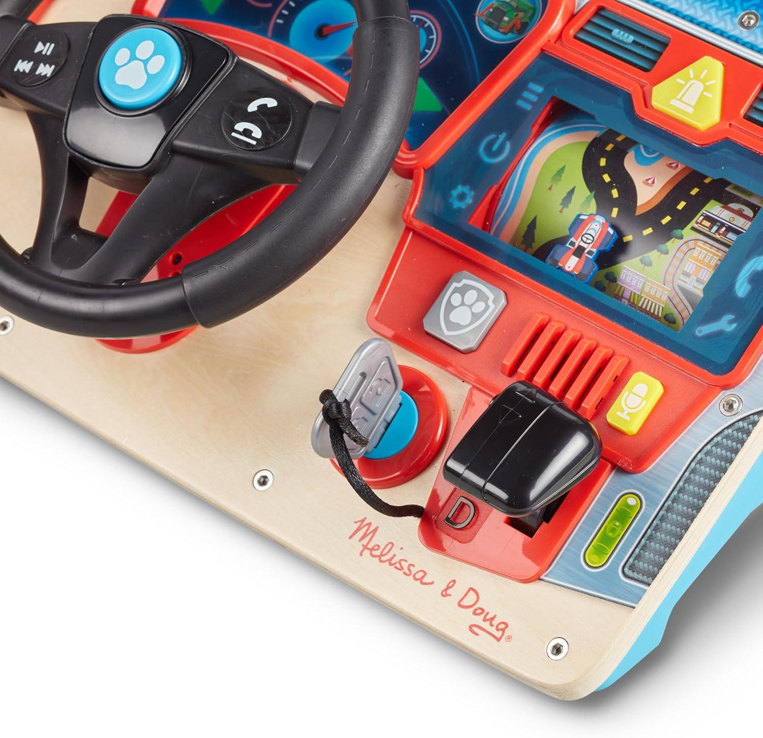 imageMelissa ampamp Doug PAW Patrol Rescue Mission Wooden Dashboard  Kids Activity Board Toddler Sensory Toys Pretend Play Driving Toy Paw Patrol Toys for Kids Ages 3