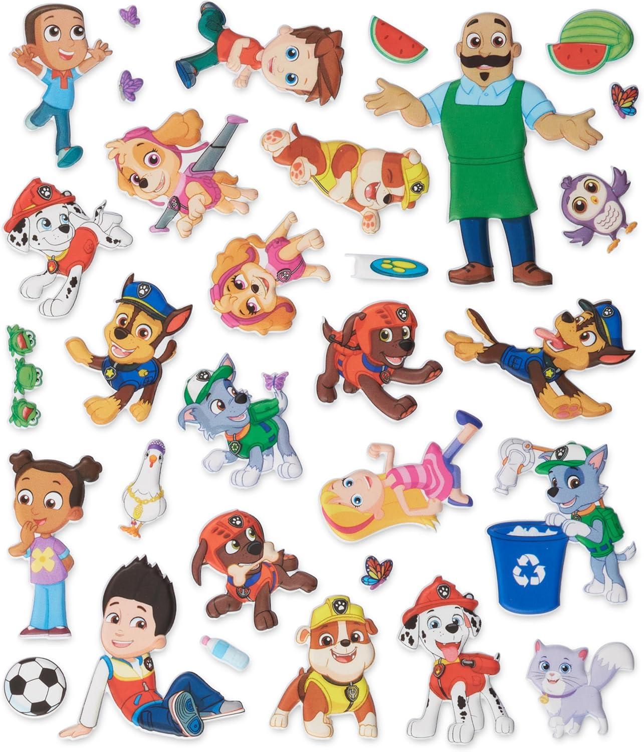 imageMelissa ampamp Doug PAW Patrol Restickable Puffy Stickers 3Pack  Adventure Bay Jakes Mountain JunglePuffy Stickers