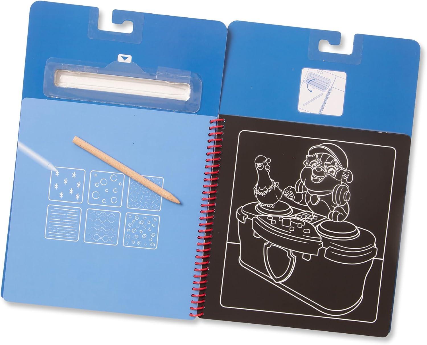 imageMelissa ampamp Doug PAW Patrol Scratch Art 3Pack  Chase Skye Marshall Color Reveal Travel Activity Pads