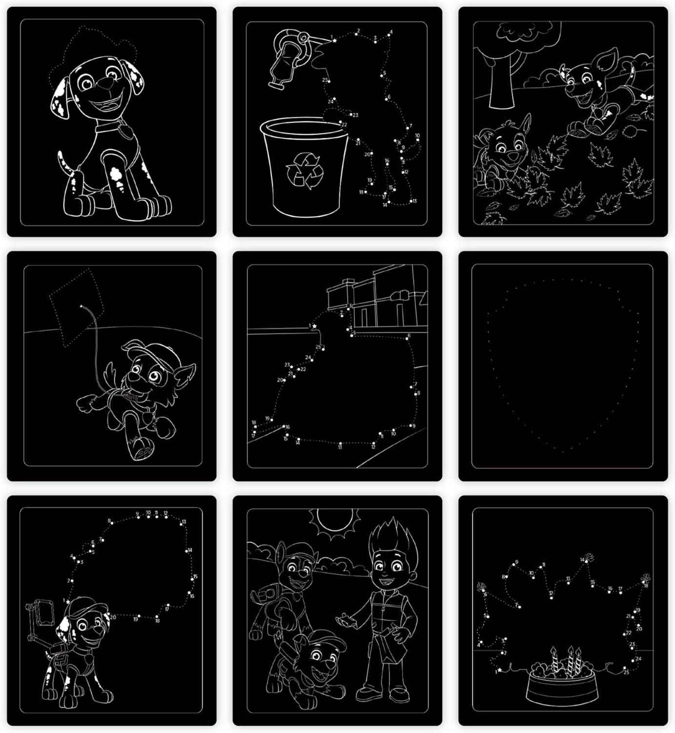 imageMelissa ampamp Doug PAW Patrol Scratch Art 3Pack  Chase Skye Marshall Color Reveal Travel Activity Pads
