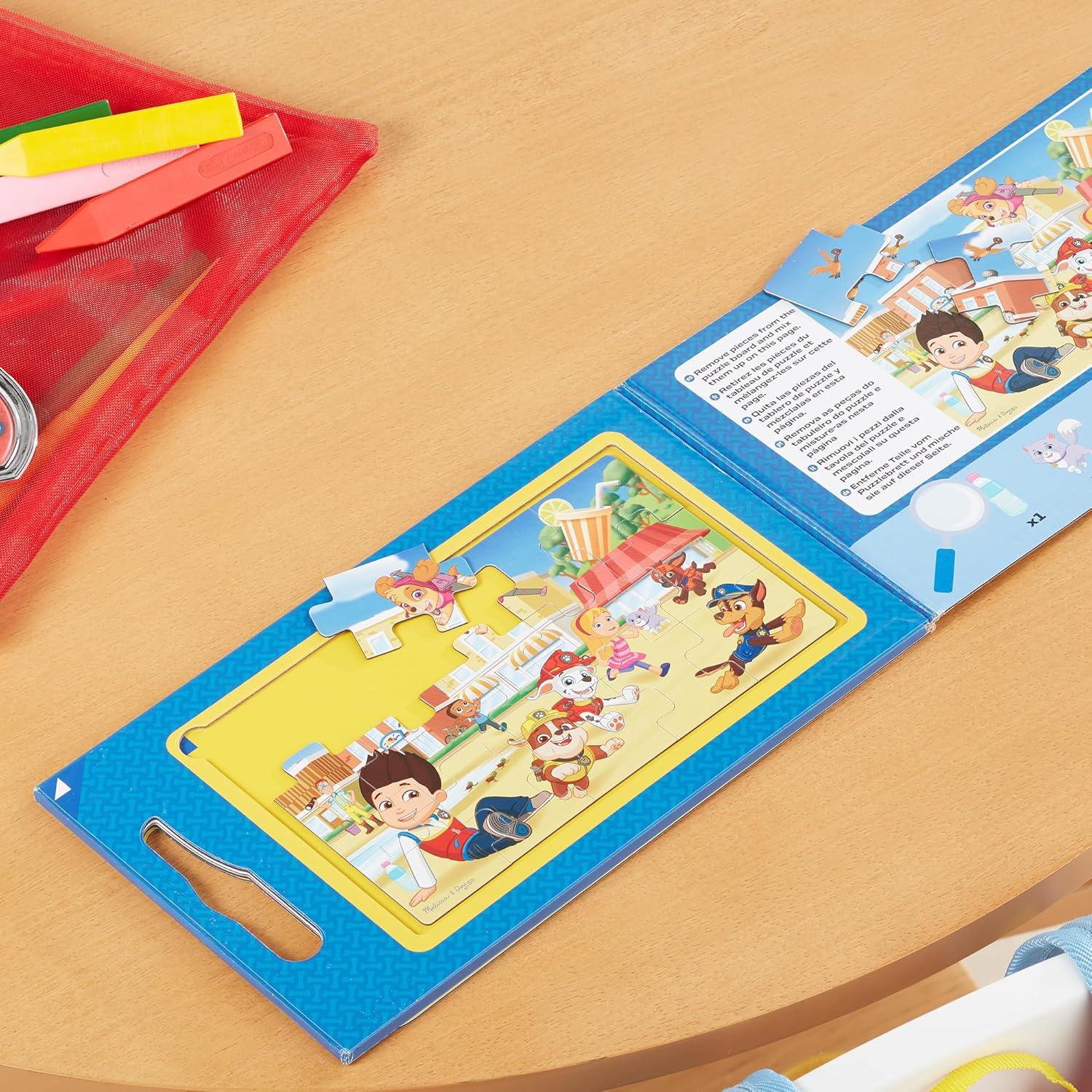 imageMelissa ampamp Doug PAW Patrol TakeAlong Magnetic Jigsaw Puzzles 2 15Piece Puzzles  FSC CertifiedJigsaw Puzzles