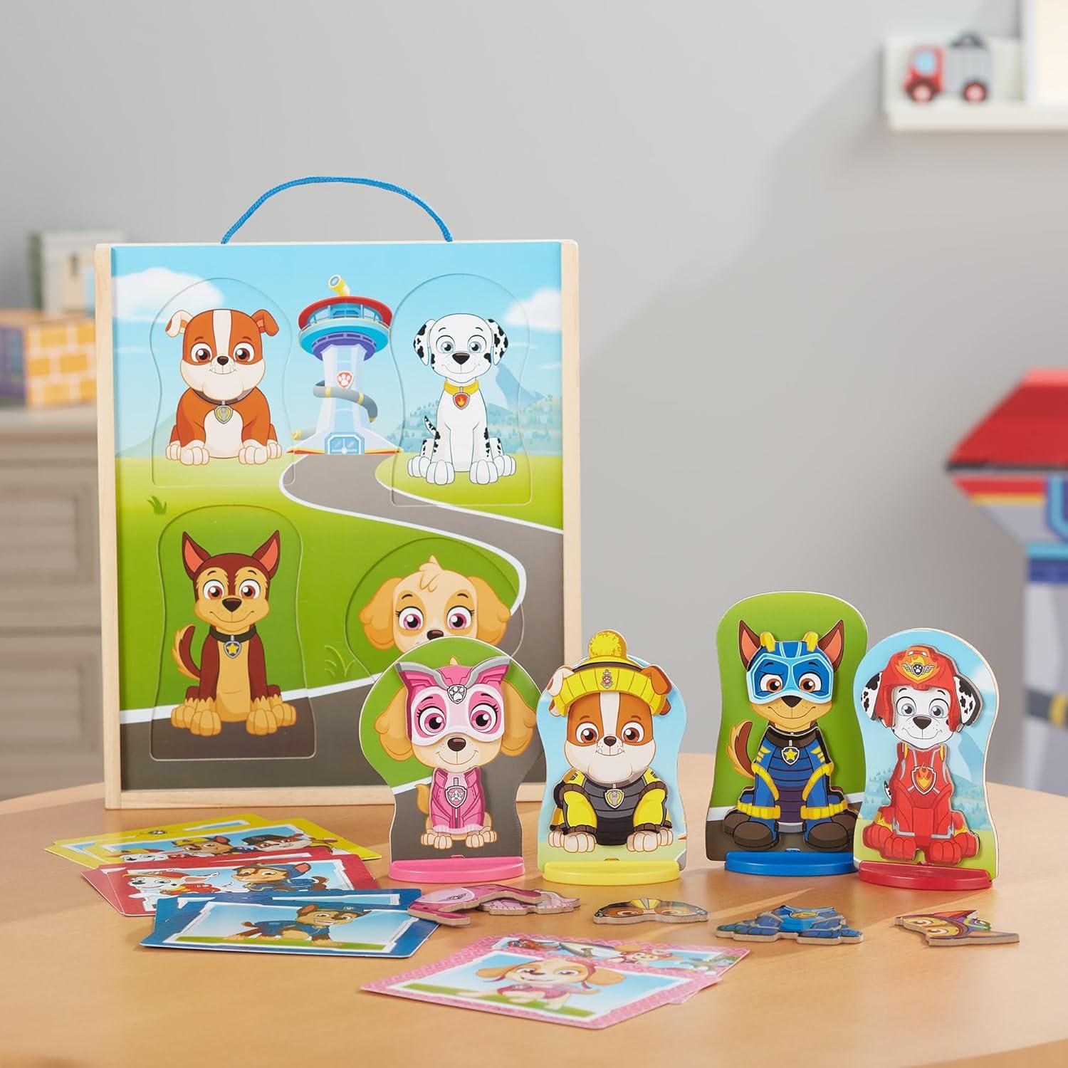 imageMelissa ampamp Doug PAW Patrol Wooden Magnetic Pretend Play 64 Pieces