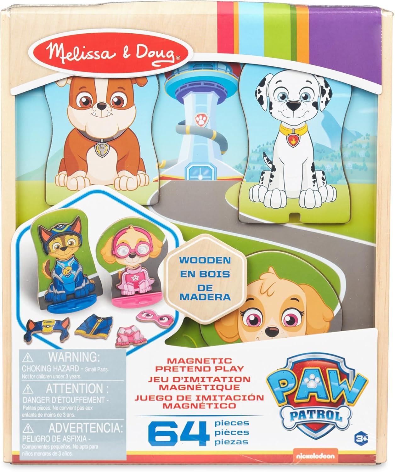 imageMelissa ampamp Doug PAW Patrol Wooden Magnetic Pretend Play 64 Pieces