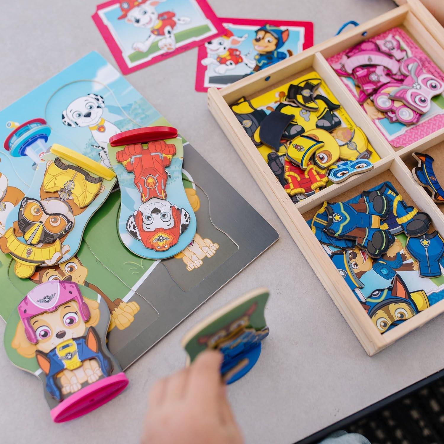 imageMelissa ampamp Doug PAW Patrol Wooden Magnetic Pretend Play 64 Pieces