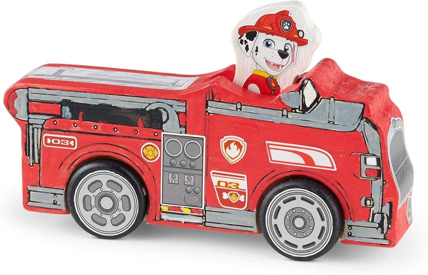 imageMelissa ampamp Doug PAW Patrol Wooden Vehicles Craft Kit  3 Decorate Your Own Vehicles 3 Play Figures