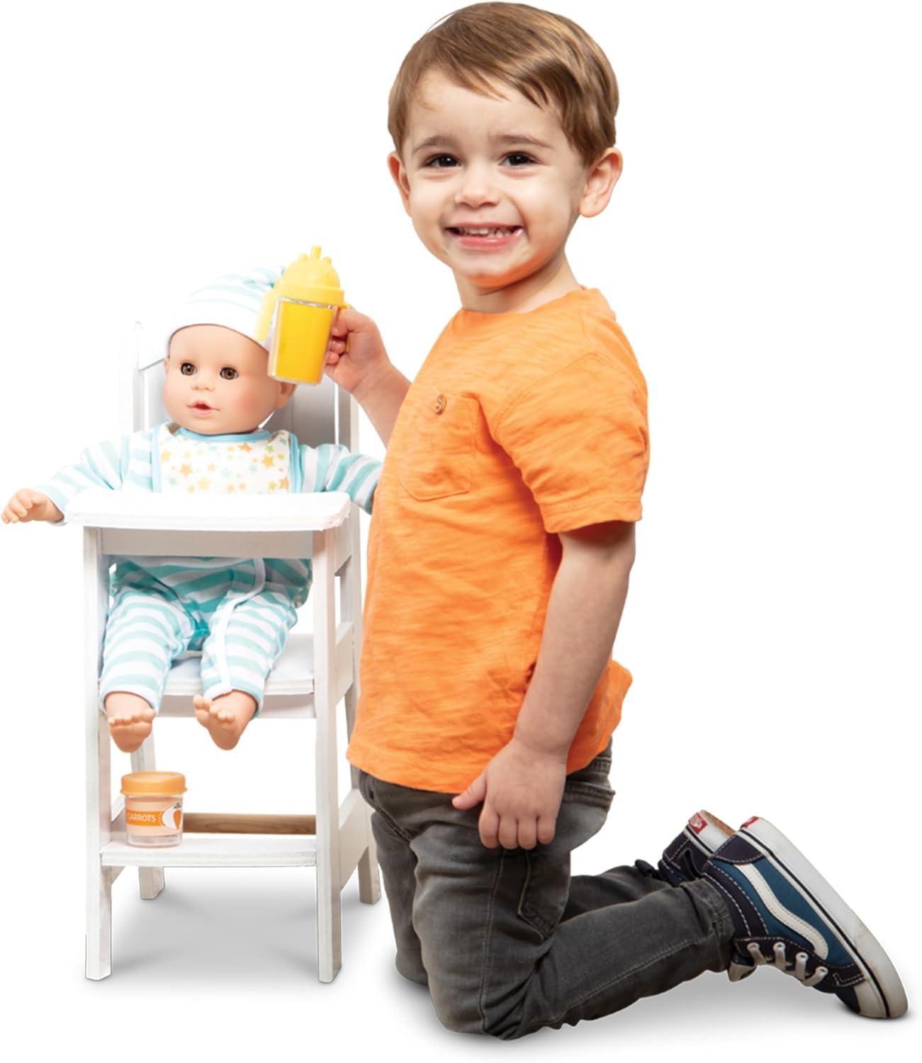 imageMelissa ampamp Doug Play High Chair Pretend Play High Chair Baby Doll Accessories