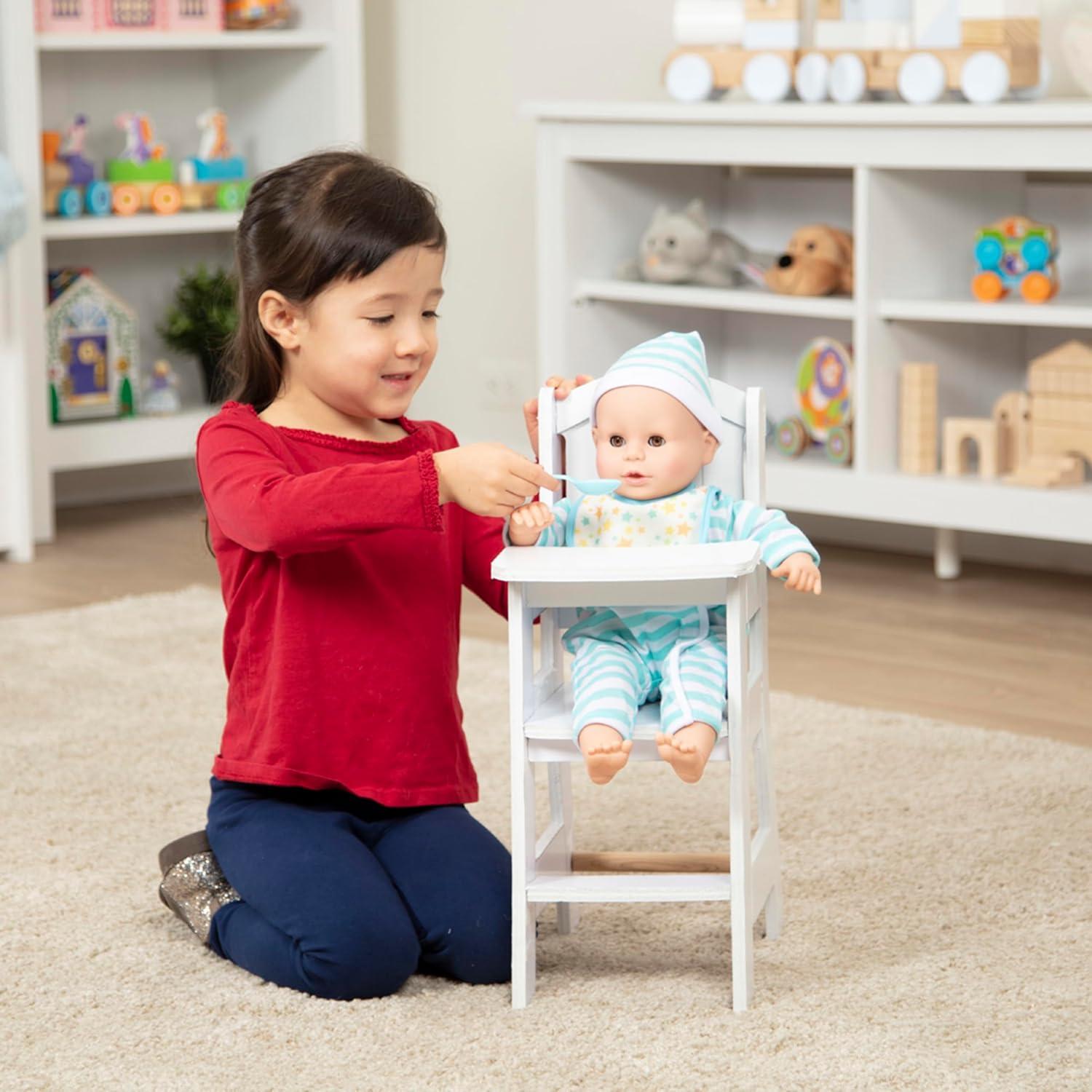 imageMelissa ampamp Doug Play High Chair Pretend Play High Chair Baby Doll Accessories
