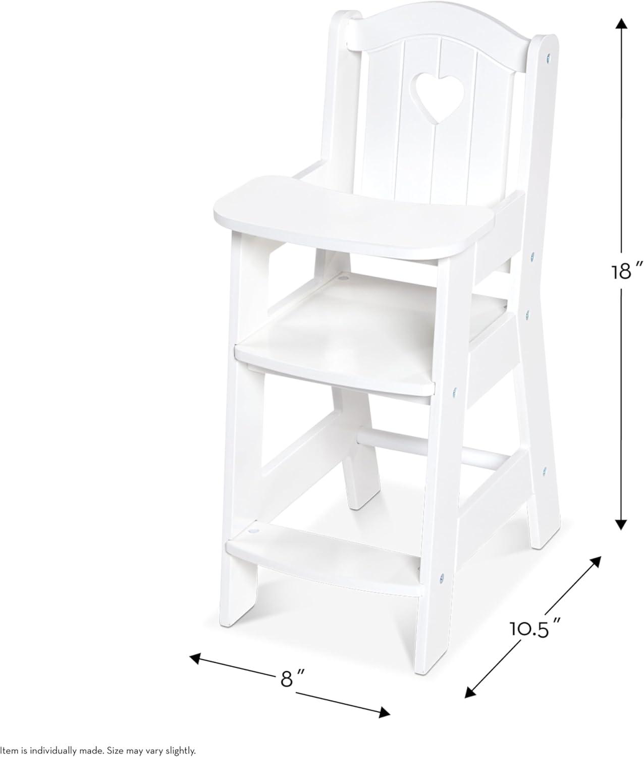imageMelissa ampamp Doug Play High Chair Pretend Play High Chair Baby Doll Accessories