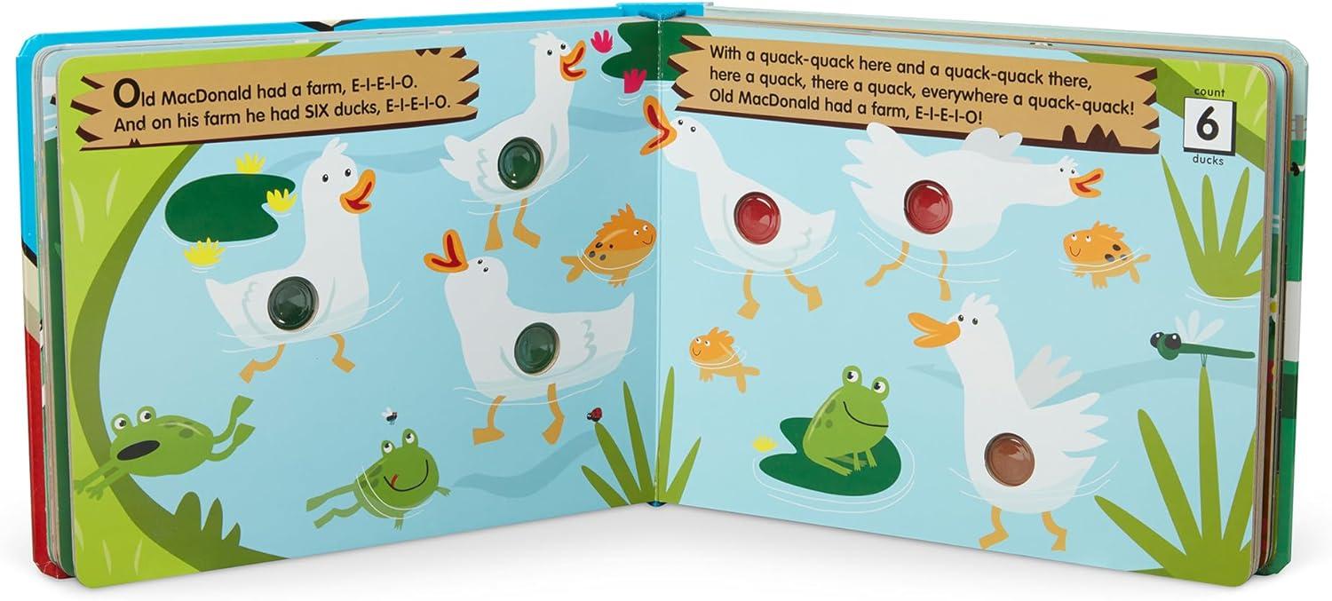 imageMelissa ampamp Doug PokeaDot Old MacDonalds Farm Interactive Childrens Board Book with Buttons to Pop Educational Sensory Toy for Toddlers ampamp Preschoolers Ages 3  FSC Certified1 EA