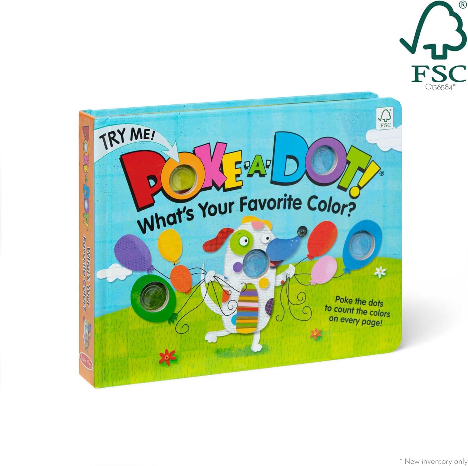imageMelissa ampamp Doug PokeaDot Whats Your Favorite Color Interactive Childrens Board Book with Buttons to Pop Educational Sensory Toy for Toddlers ampamp Preschoolers Ages 3  FSC CertifiedMulti