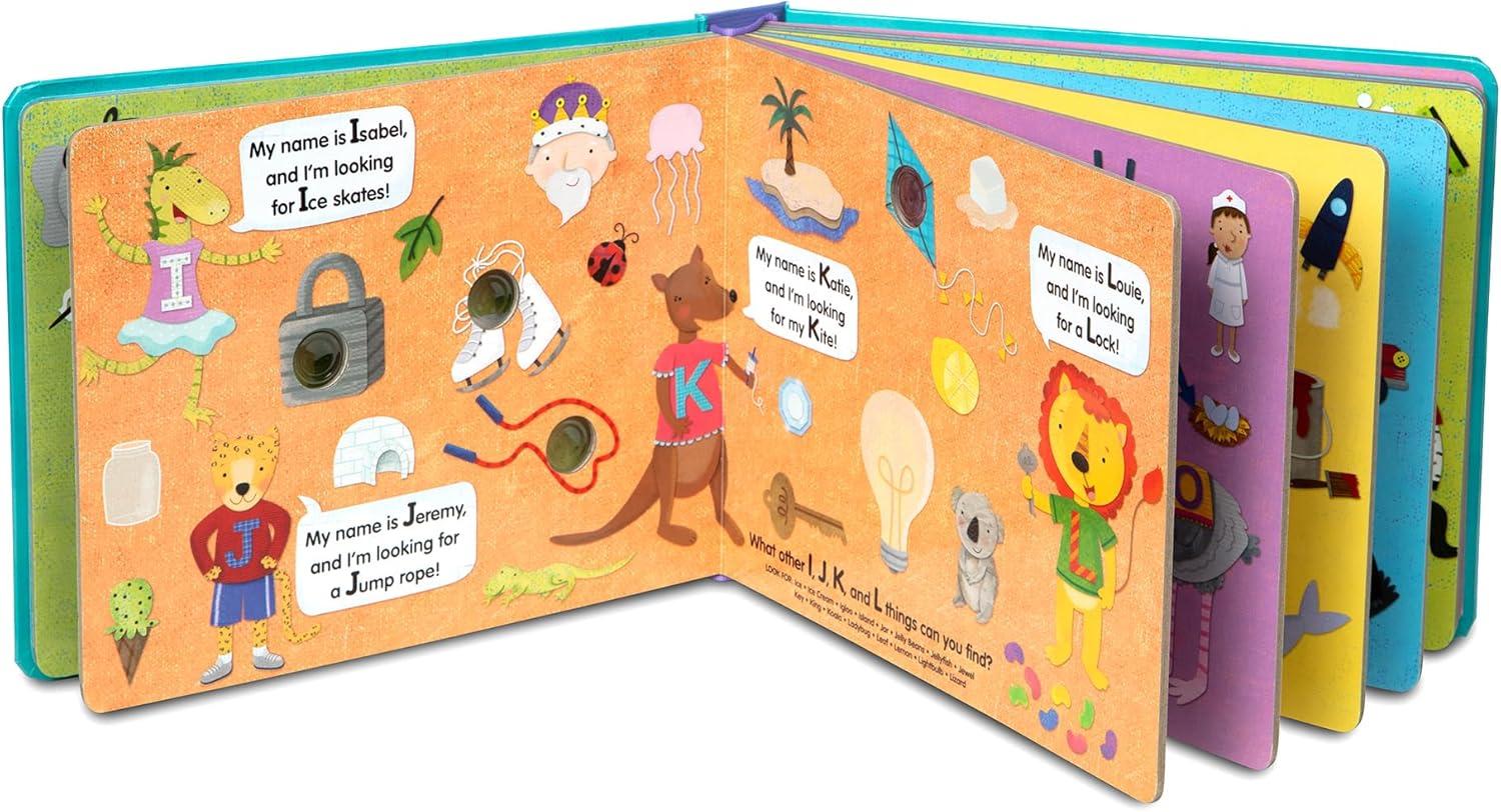 imageMelissa ampamp Doug PokeaDot an Alphabet Eye Spy Interactive Childrens Board Book with Buttons to Pop Educational Sensory Toy for Toddlers ampamp Preschoolers Ages 3  FSC Certified