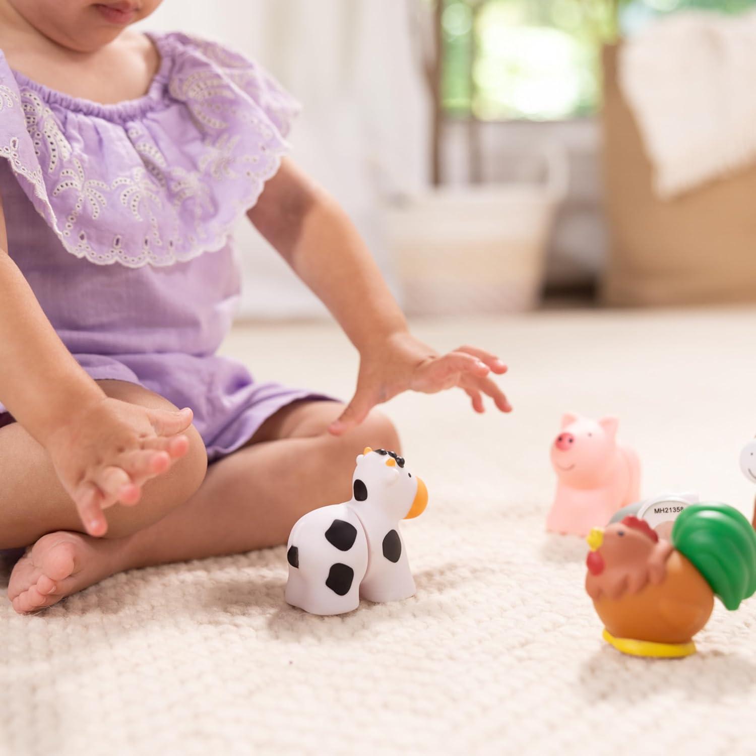 imageMelissa ampamp Doug Pop Blocs Farm Animals Educational Baby Toy  10 Linkable PiecesBaby Toy