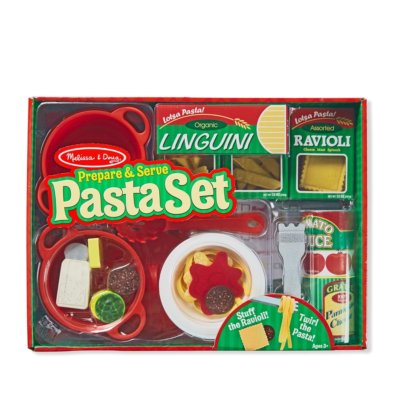 imageMelissa ampamp Doug Prepare ampamp Serve Pasta Set with Toy Food ampamp Kids Play Kitchen Accessories MontessoriInspired Preschool Learning Toys for Girls ampamp Boys 3