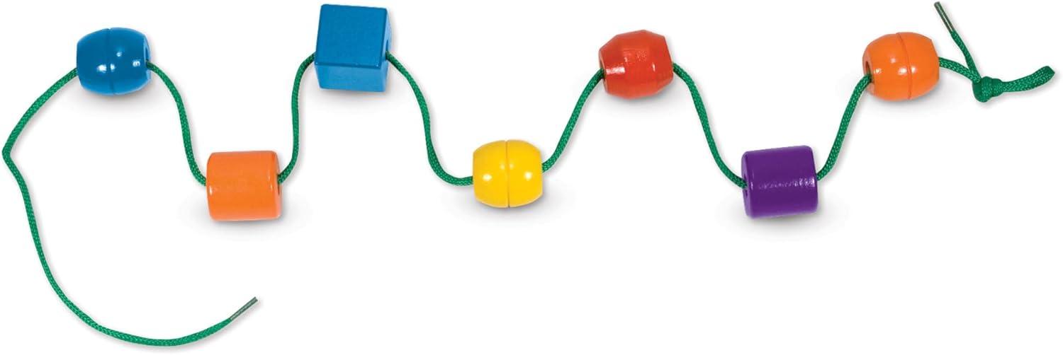 imageMelissa ampamp Doug Primary Lacing Beads  Educational Toy with 30 Wooden Beads and 2 Laces for Toddlers Fine Motor Skills Lacing Toys for Toddlers and Kids Ages 3
