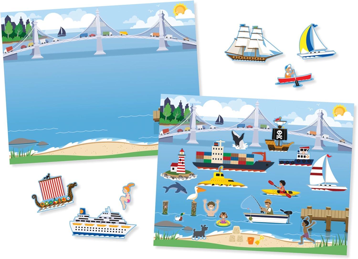 imageMelissa ampamp Doug Reusable Sticker Pad Vehicles  165 Reusable Stickers  FSC Certified