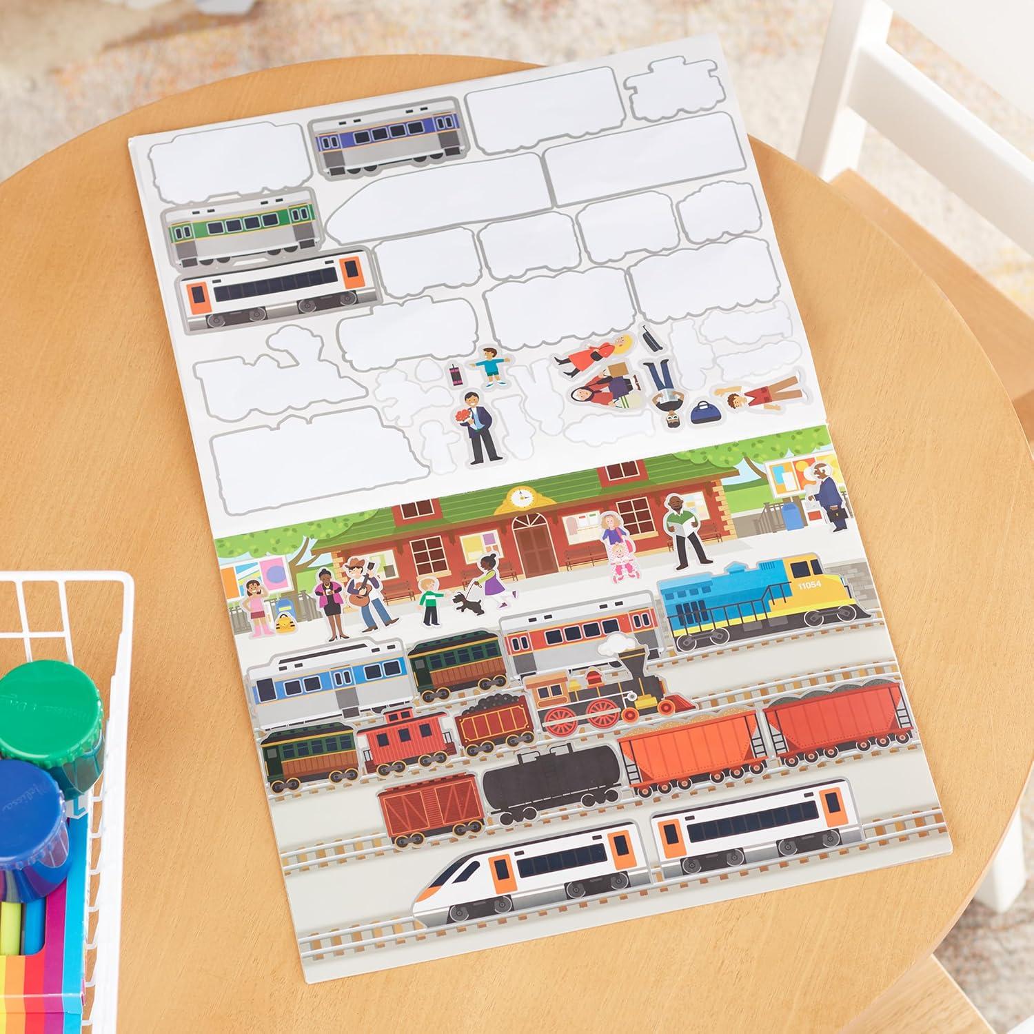 imageMelissa ampamp Doug Reusable Sticker Pad Vehicles  165 Reusable Stickers  FSC Certified