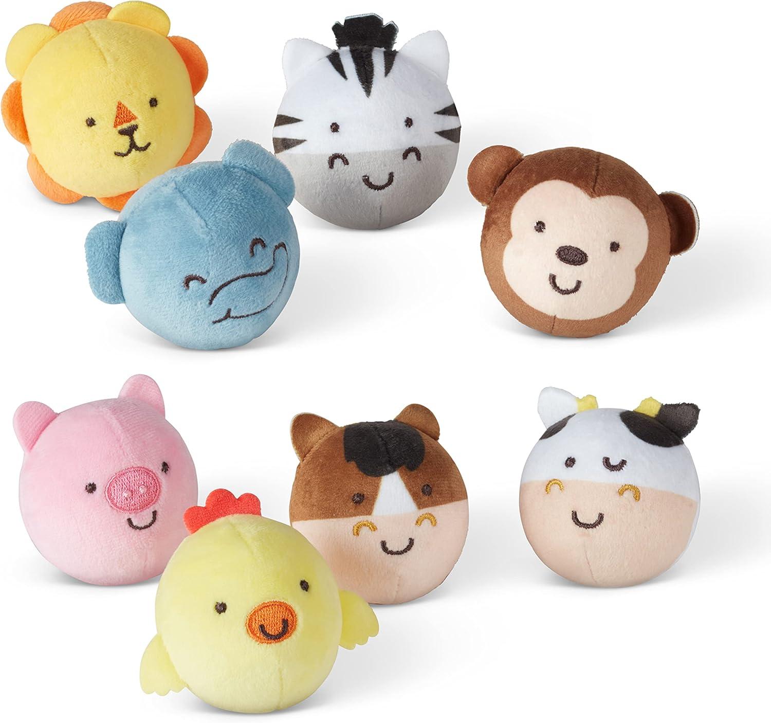 imageMelissa ampamp Doug Rollables Safari and Farm Friends Infant and Toddler Toy 2Pack