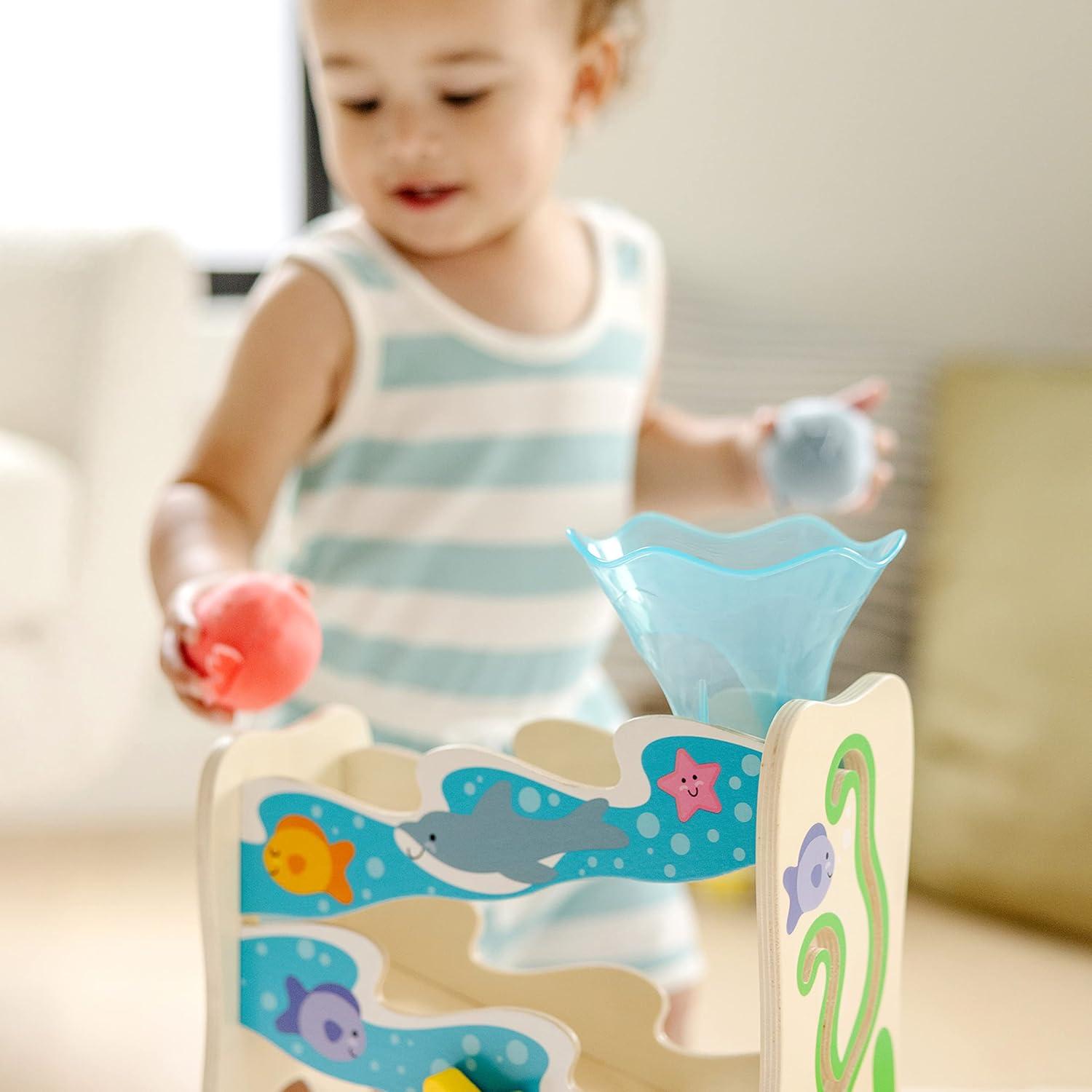 imageMelissa ampamp Doug Rollables Treehouse Twirl Infant and Toddler Toy 3 Pieces  FSC CertifiedPBJ Sensory Toy