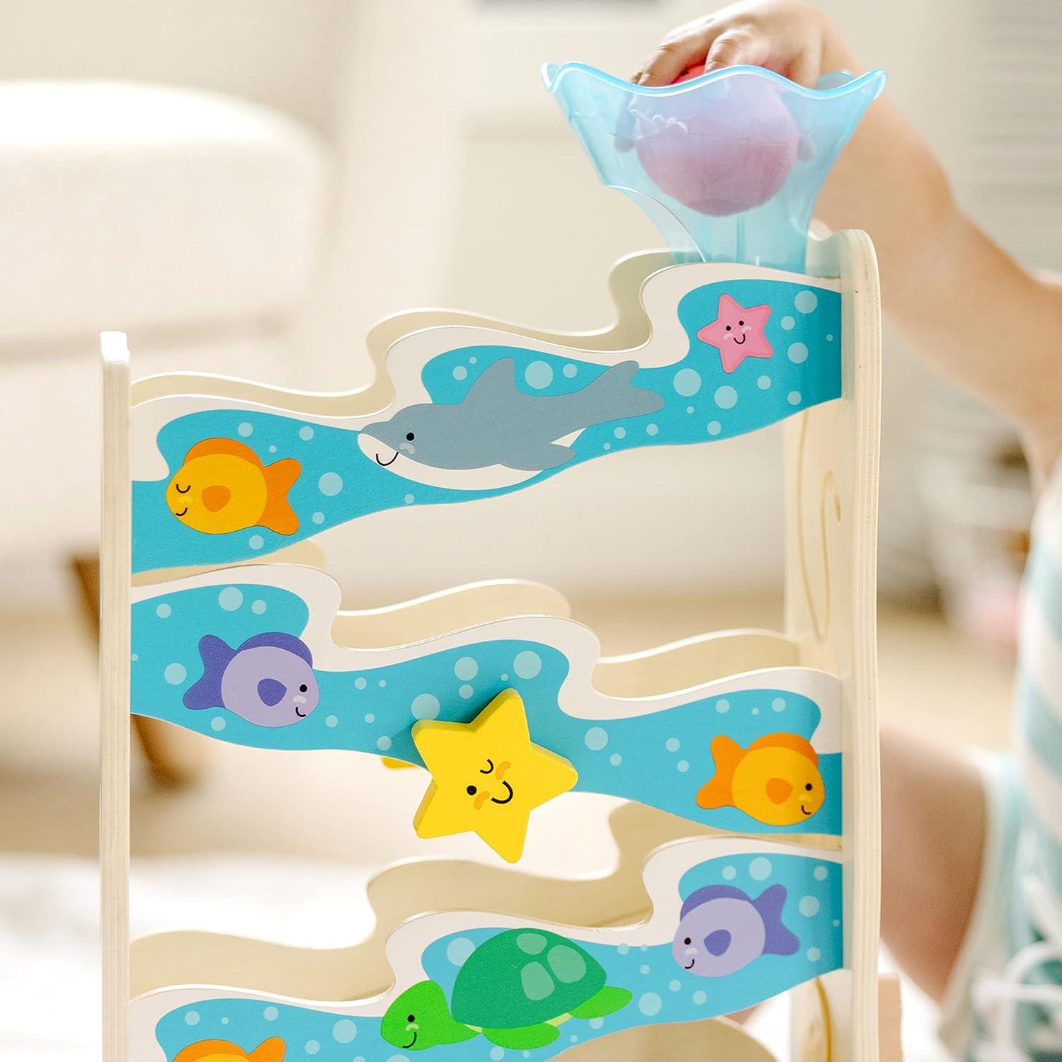 imageMelissa ampamp Doug Rollables Treehouse Twirl Infant and Toddler Toy 3 Pieces  FSC CertifiedPBJ Sensory Toy