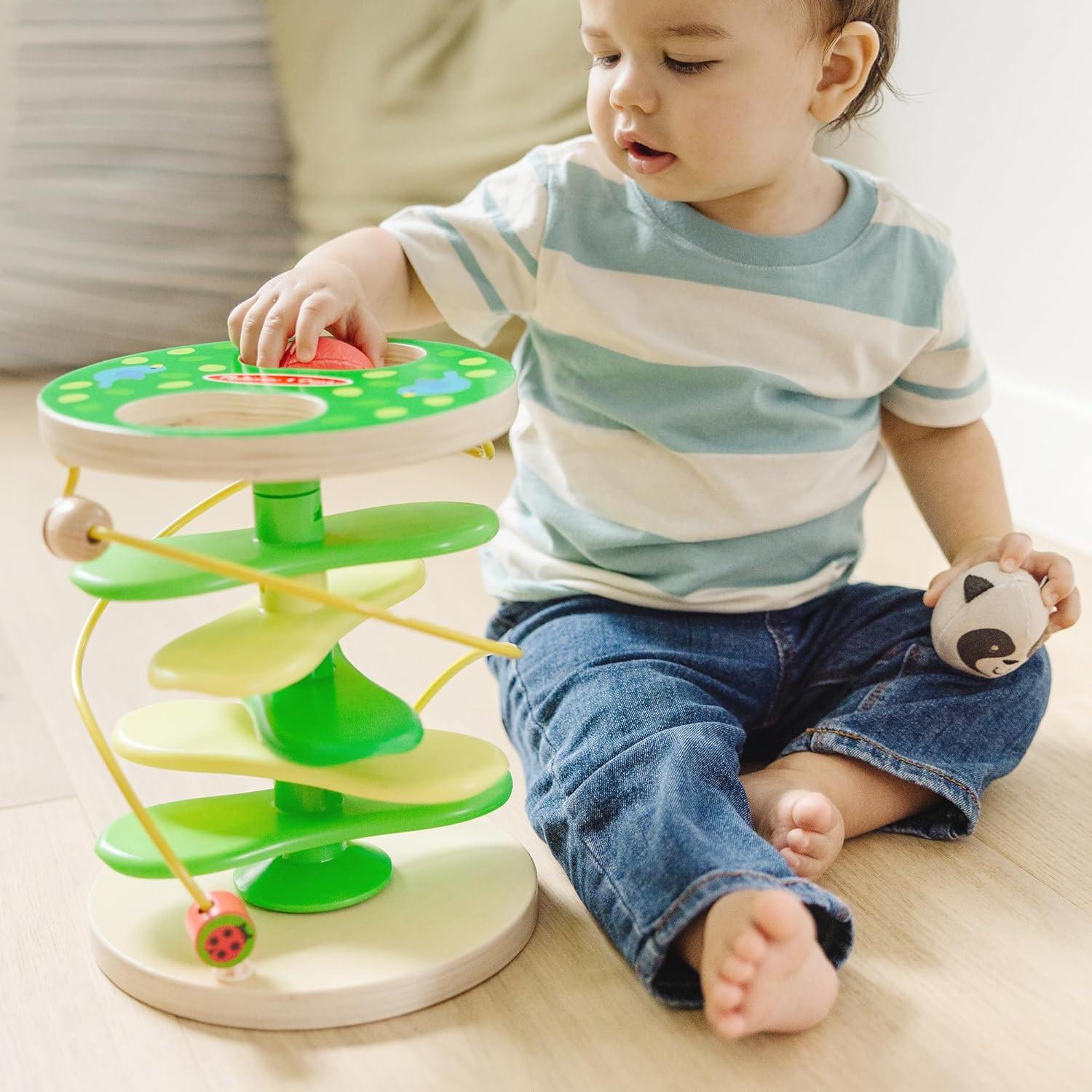 imageMelissa ampamp Doug Rollables Treehouse Twirl Infant and Toddler Toy 3 Pieces  FSC CertifiedRollables Treehouse TumbleNew