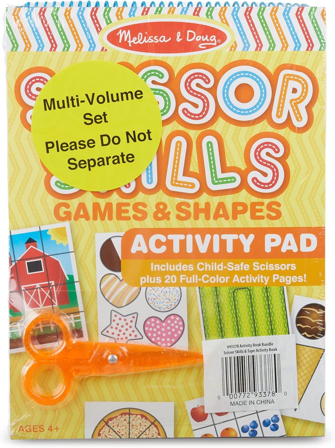 imageMelissa ampamp Doug Scissor Skills and Tape Activity Books Set