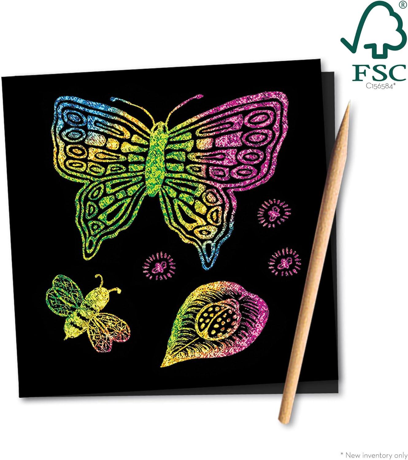 imageMelissa ampamp Doug Scratch Art Doodle Pad with 16 ScratchArt Boards and Wooden Stylus  FSC Certified