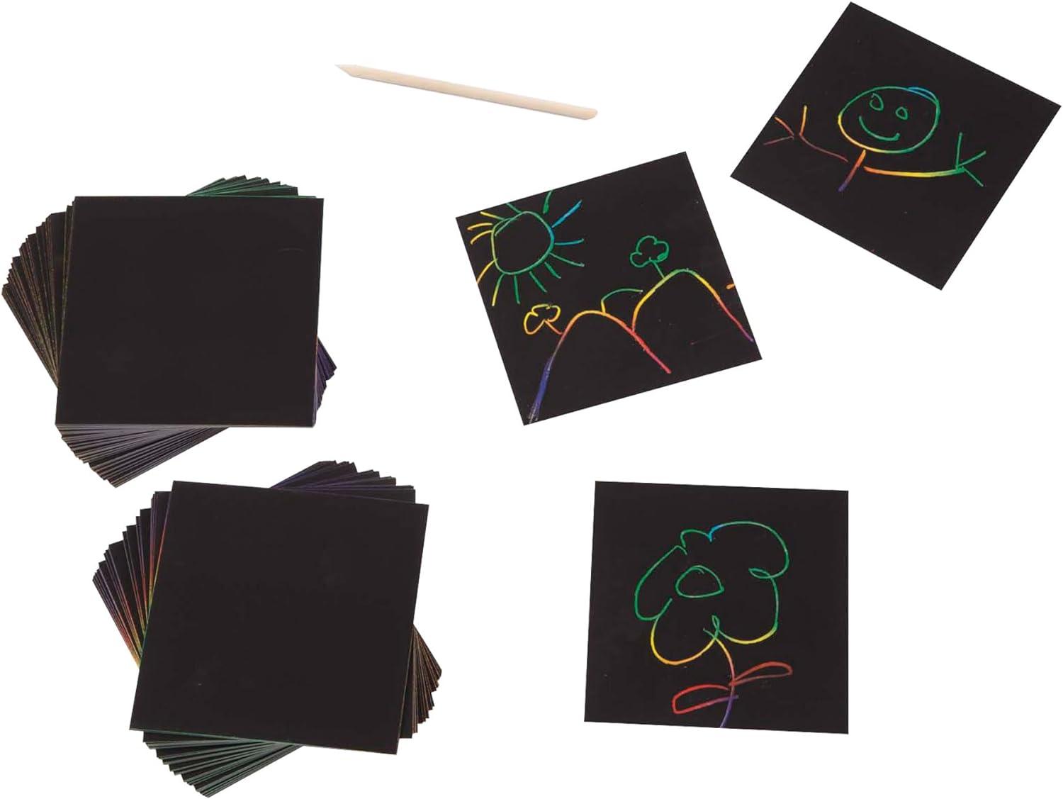 imageMelissa ampamp Doug Scratch Art Rainbow Mini Notes 125 with Wooden Stylus  FSC CertifiedRainbow
