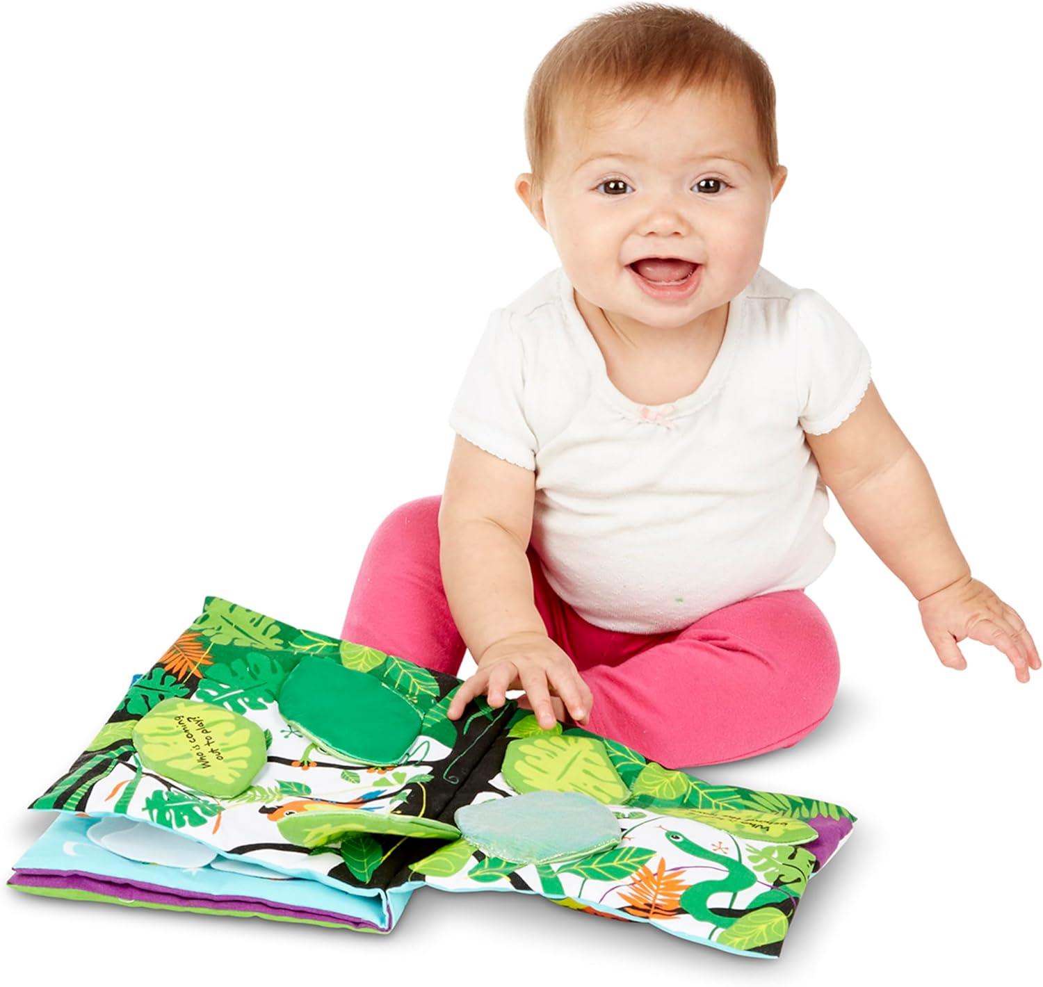 imageMelissa ampamp Doug Soft Activity Baby Book  The Wonderful World of Peekaboo Lift The Flap Busy Book for Toddlers Sensory Toys for Babies and Toddlers