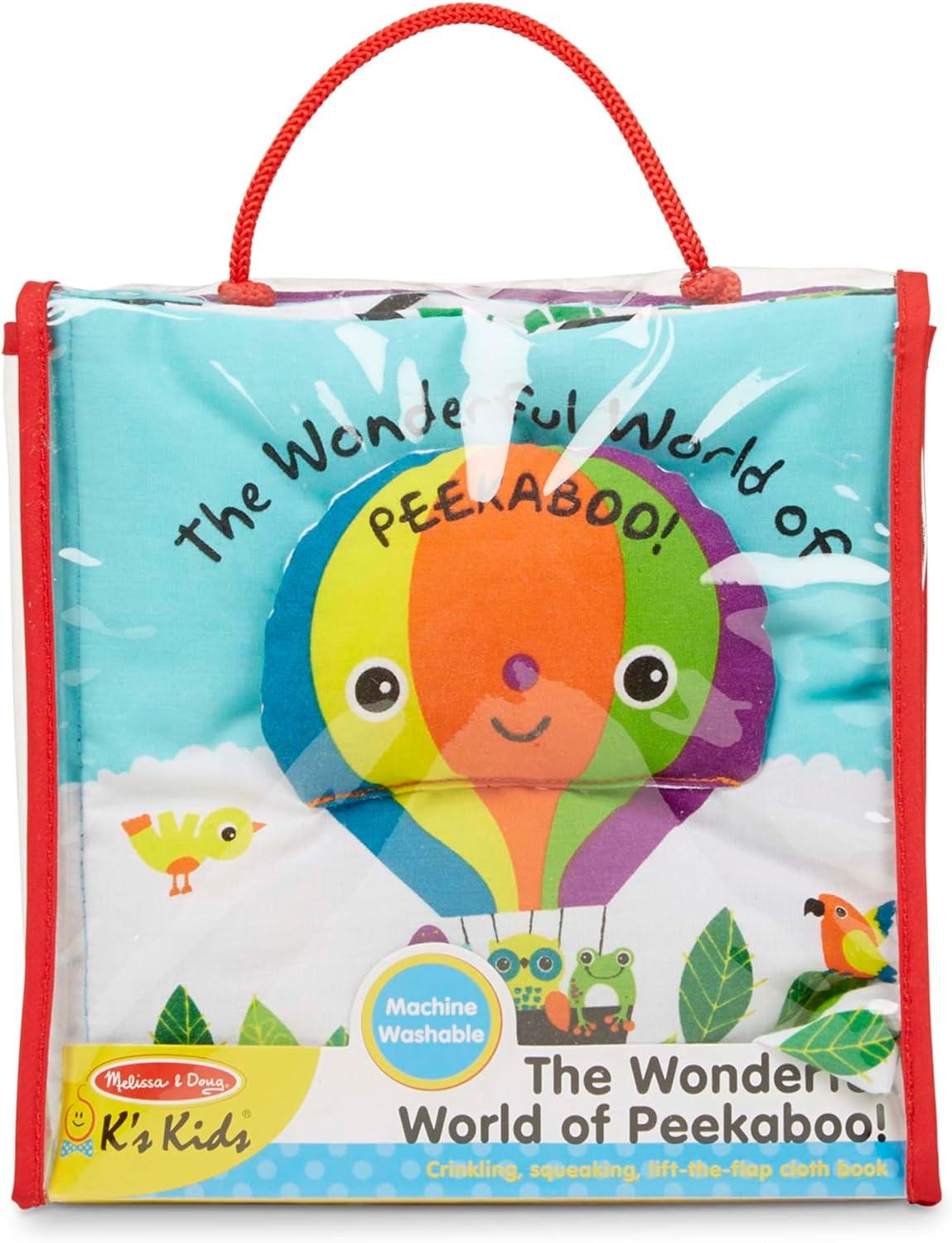 imageMelissa ampamp Doug Soft Activity Baby Book  The Wonderful World of Peekaboo Lift The Flap Busy Book for Toddlers Sensory Toys for Babies and Toddlers