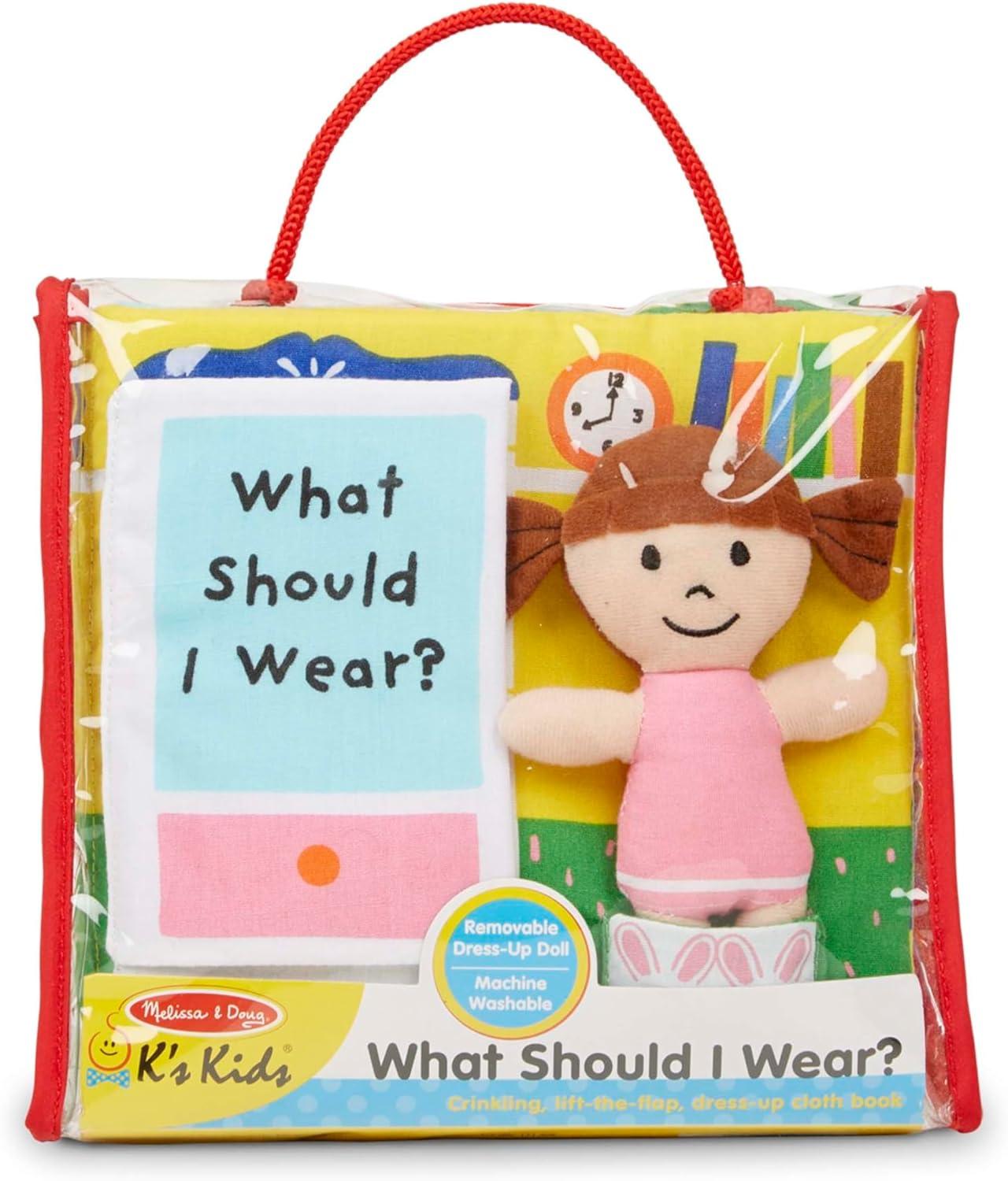 imageMelissa ampamp Doug Soft Activity Baby Book  What Should I WearWhat Should I Wear