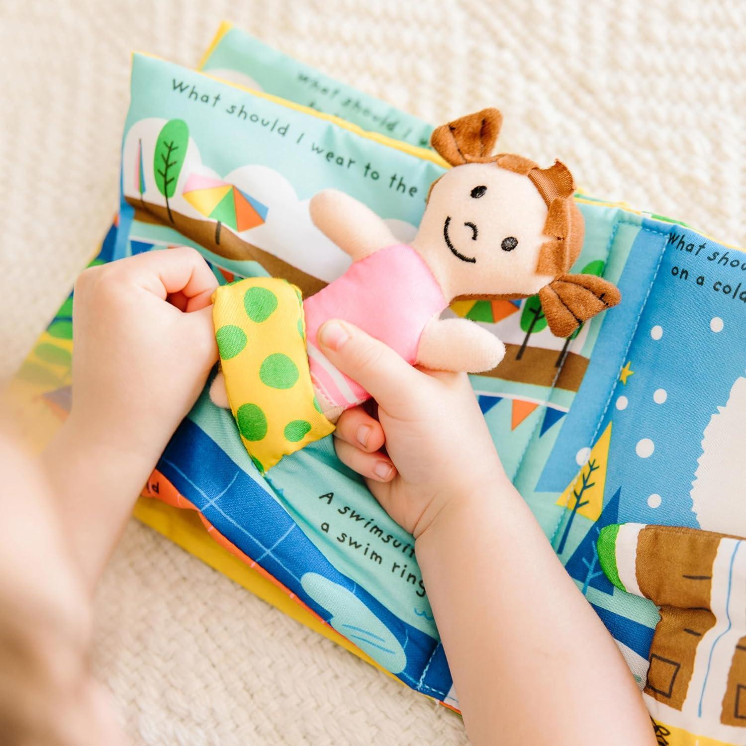 imageMelissa ampamp Doug Soft Activity Baby Book  What Should I WearWhat Should I Wear