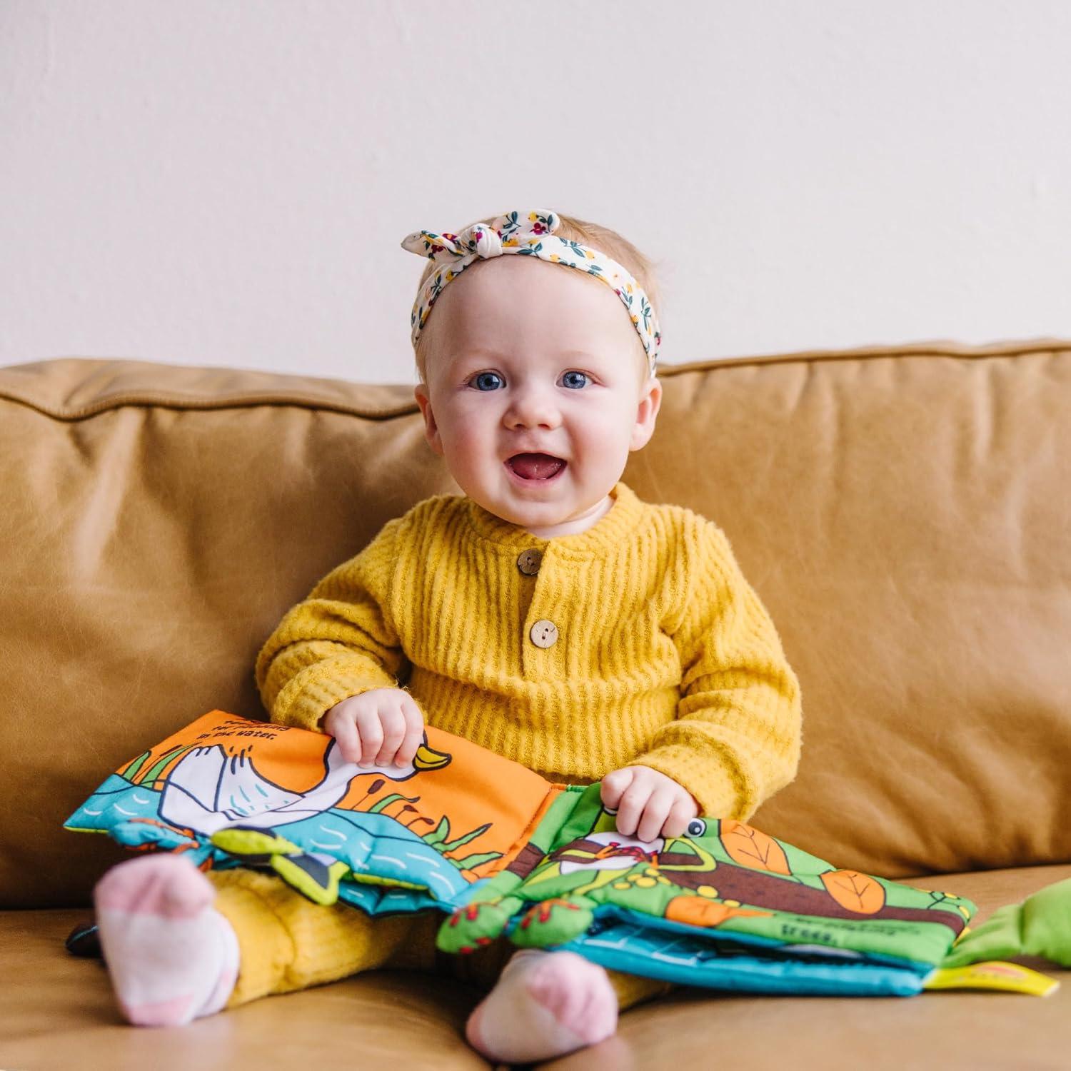 imageMelissa ampamp Doug Soft Activity Baby Book  Whose Feet Sensory Toys for Toddlers Travel Toys for Toddlers Boys and Girls