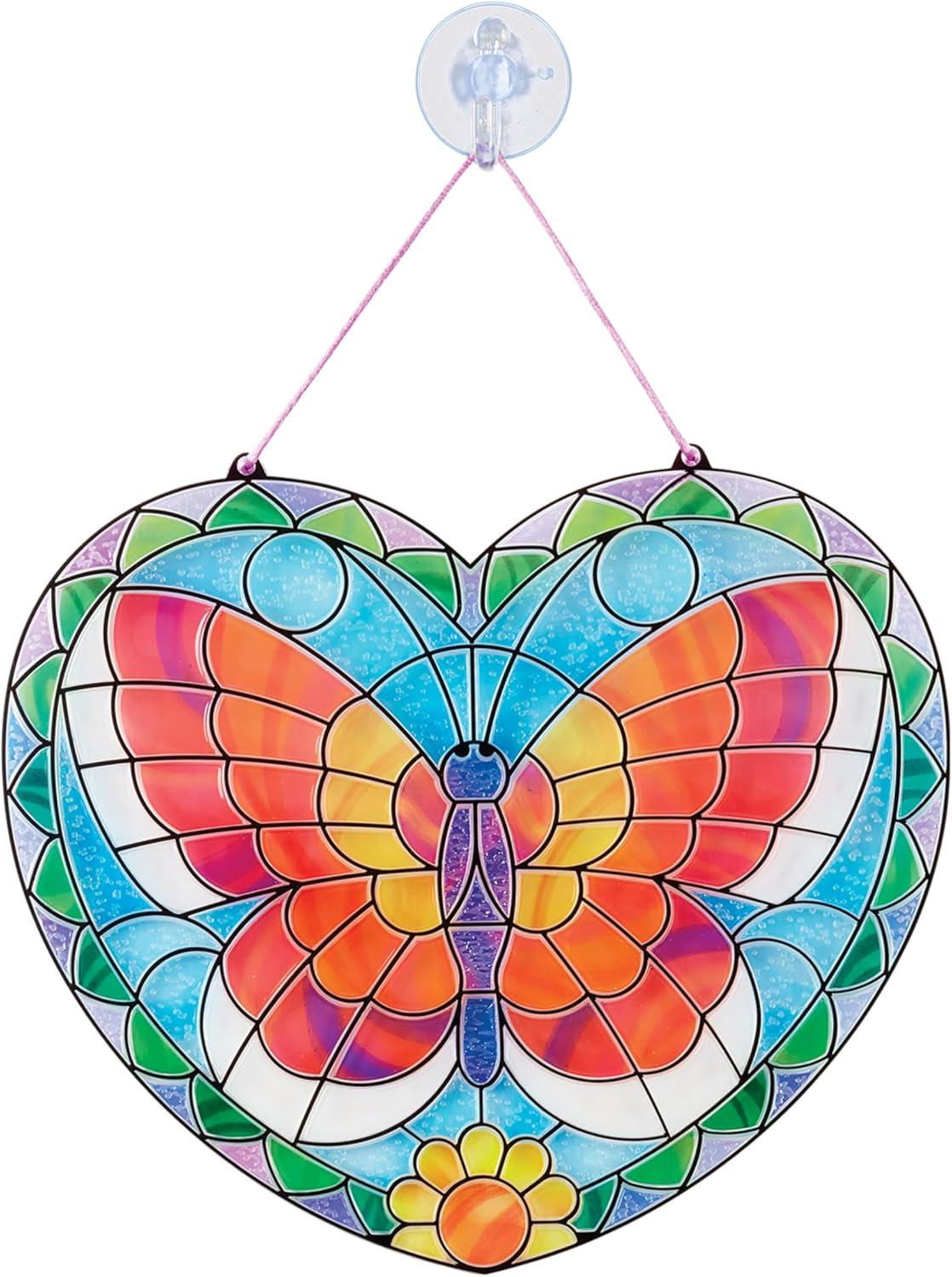 imageMelissa ampamp Doug Stained Glass Made Easy Activity Kit Butterfly  140 Stickers