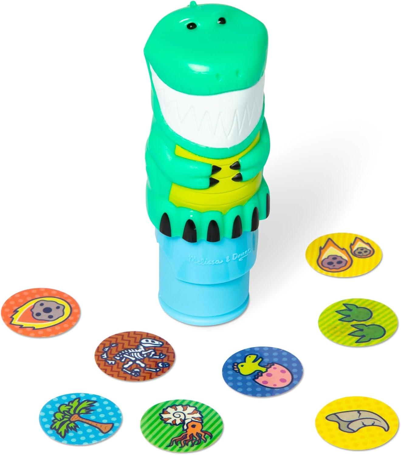 imageMelissa ampamp Doug Sticker Wow 24Page Activity Pad and Sticker Stamper 300 Stickers Arts and Crafts Fidget Toy Collectible Character  Dinosaur Creative Play Travel Toy for Girls and Boys 3Dinosaur