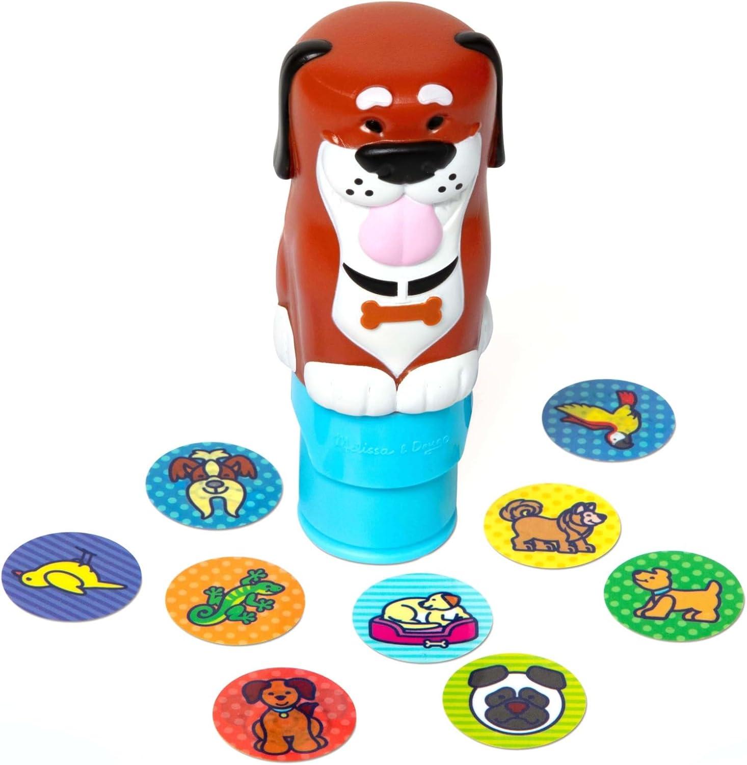 imageMelissa ampamp Doug Sticker Wow 24Page Activity Pad and Sticker Stamper 300 Stickers Arts and Crafts Fidget Toy Collectible Character  Dog  for Kids Ages 3  FSC CertifiedDog