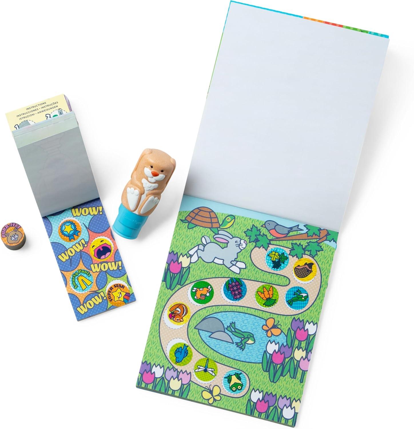 imageMelissa ampamp Doug Sticker Wow 24Page Activity Pad and Sticker Stamper 300 Stickers Arts and Crafts Fidget Toy Collectible Character  Dog  for Kids Ages 3  FSC CertifiedBunny