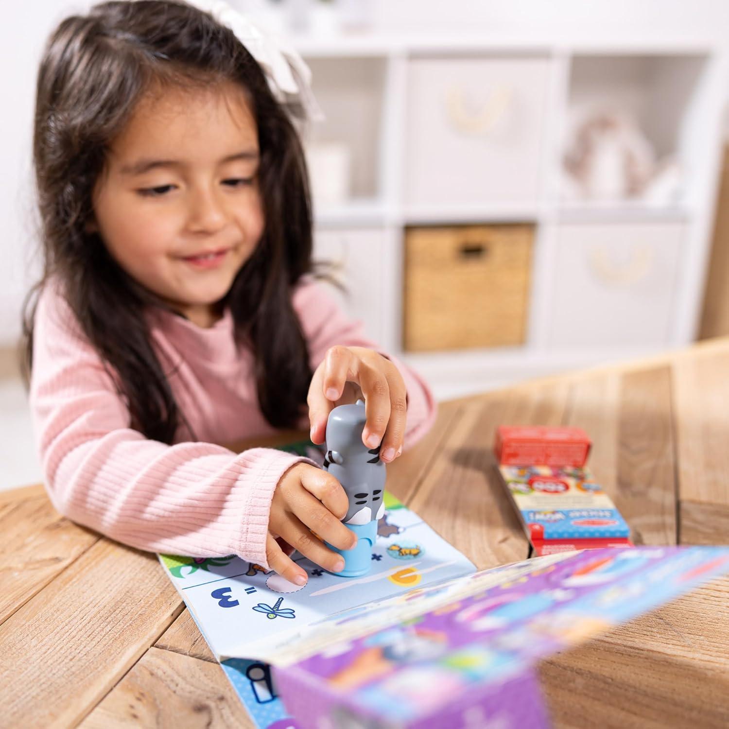 imageMelissa ampamp Doug Sticker Wow 24Page Activity Pad and Sticker Stamper 300 Stickers Arts and Crafts Fidget Toy Collectible Character  Dog  for Kids Ages 3  FSC CertifiedCat