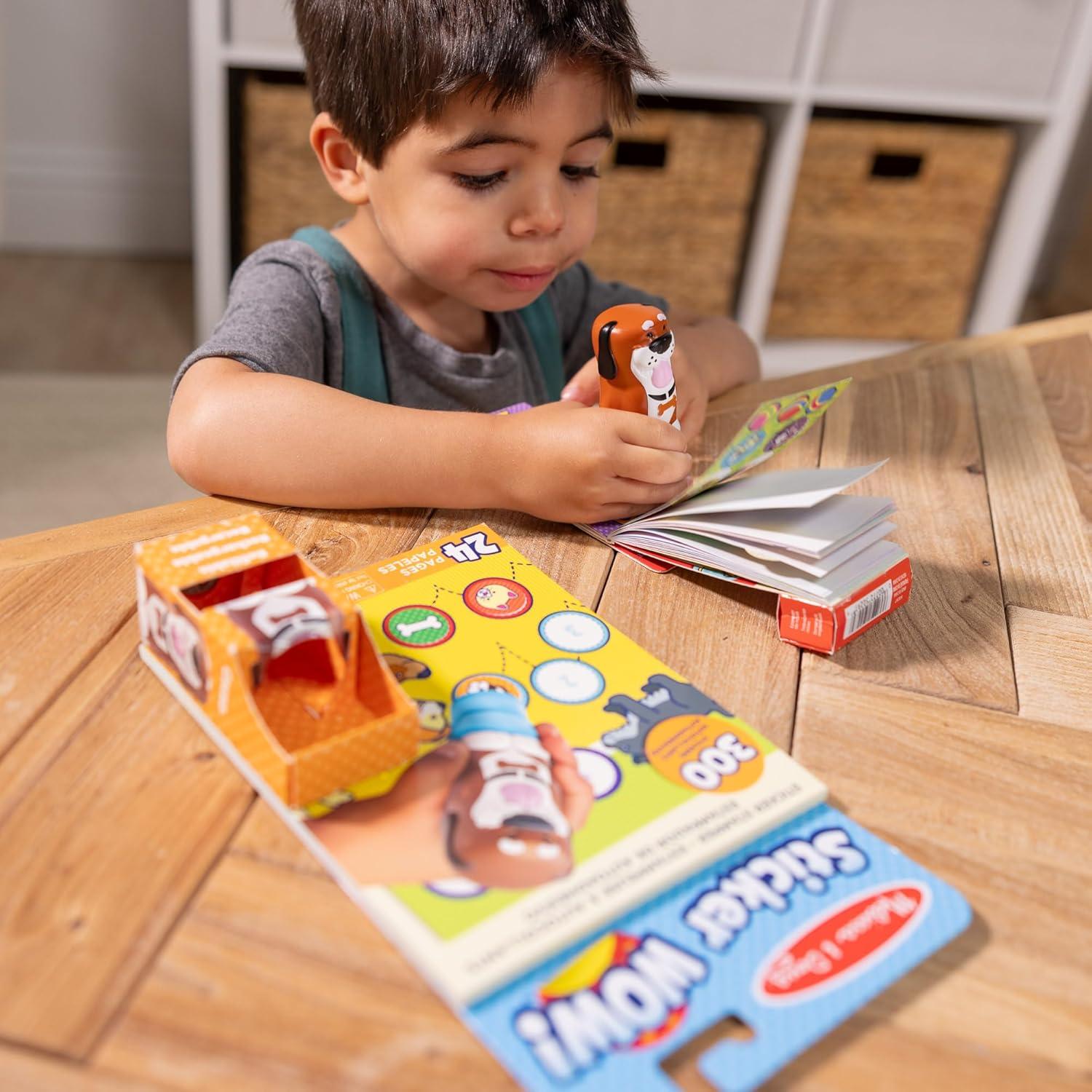 imageMelissa ampamp Doug Sticker Wow 24Page Activity Pad and Sticker Stamper 300 Stickers Arts and Crafts Fidget Toy Collectible Character  Dog  for Kids Ages 3  FSC CertifiedDog