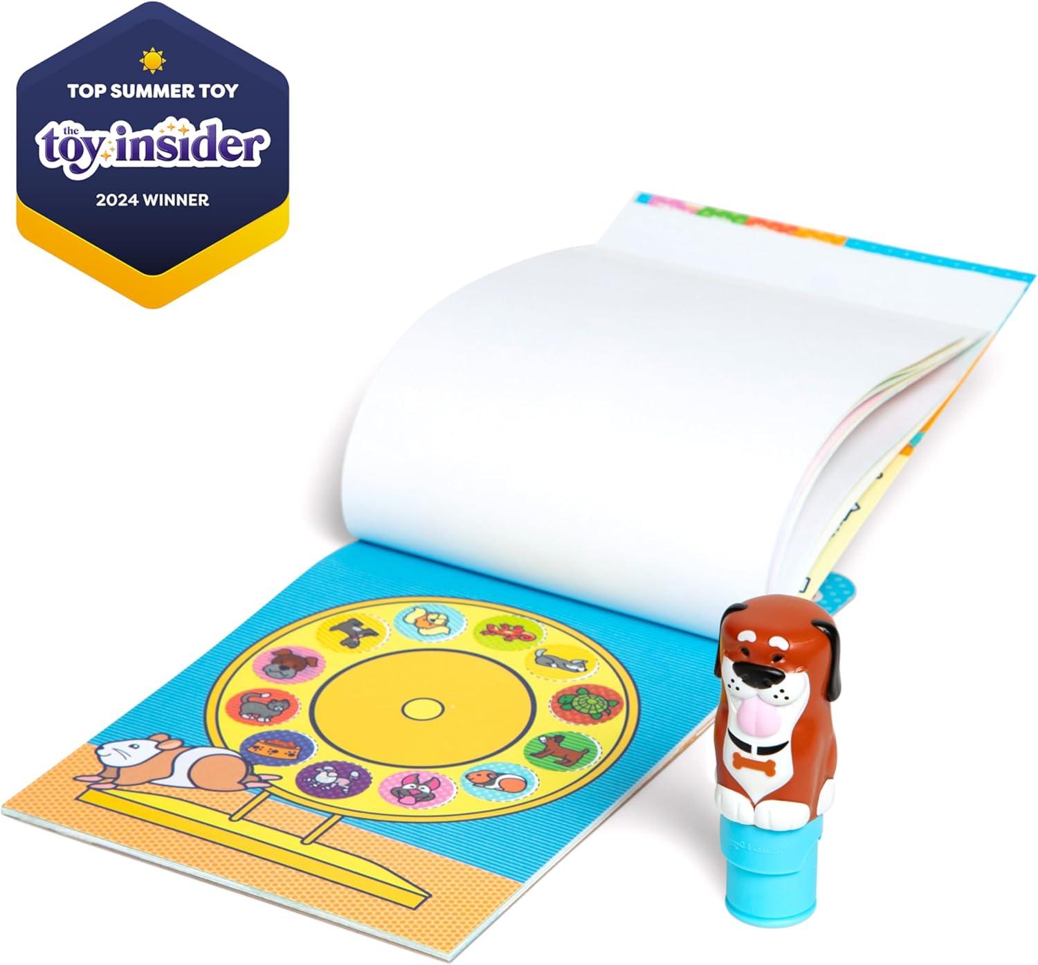imageMelissa ampamp Doug Sticker Wow 24Page Activity Pad and Sticker Stamper 300 Stickers Arts and Crafts Fidget Toy Collectible Character  Dog  for Kids Ages 3  FSC CertifiedDog
