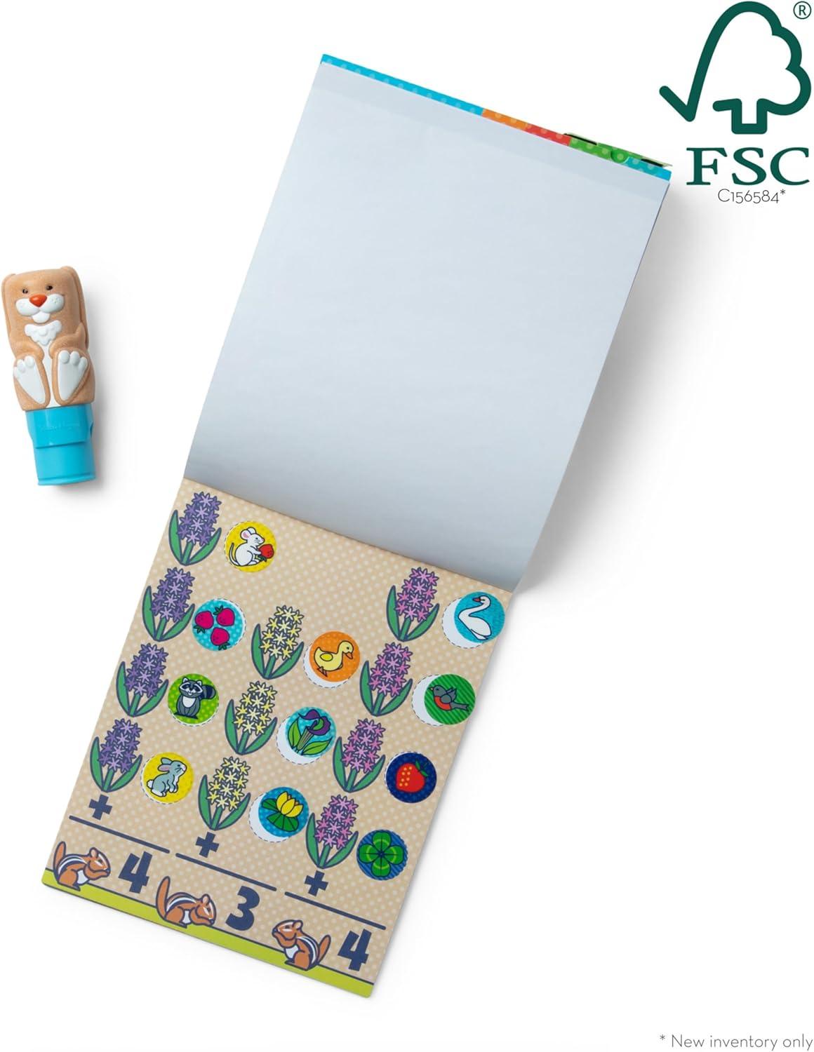 imageMelissa ampamp Doug Sticker Wow 24Page Activity Pad and Sticker Stamper 300 Stickers Arts and Crafts Fidget Toy Collectible Character  Dog  for Kids Ages 3  FSC CertifiedBunny