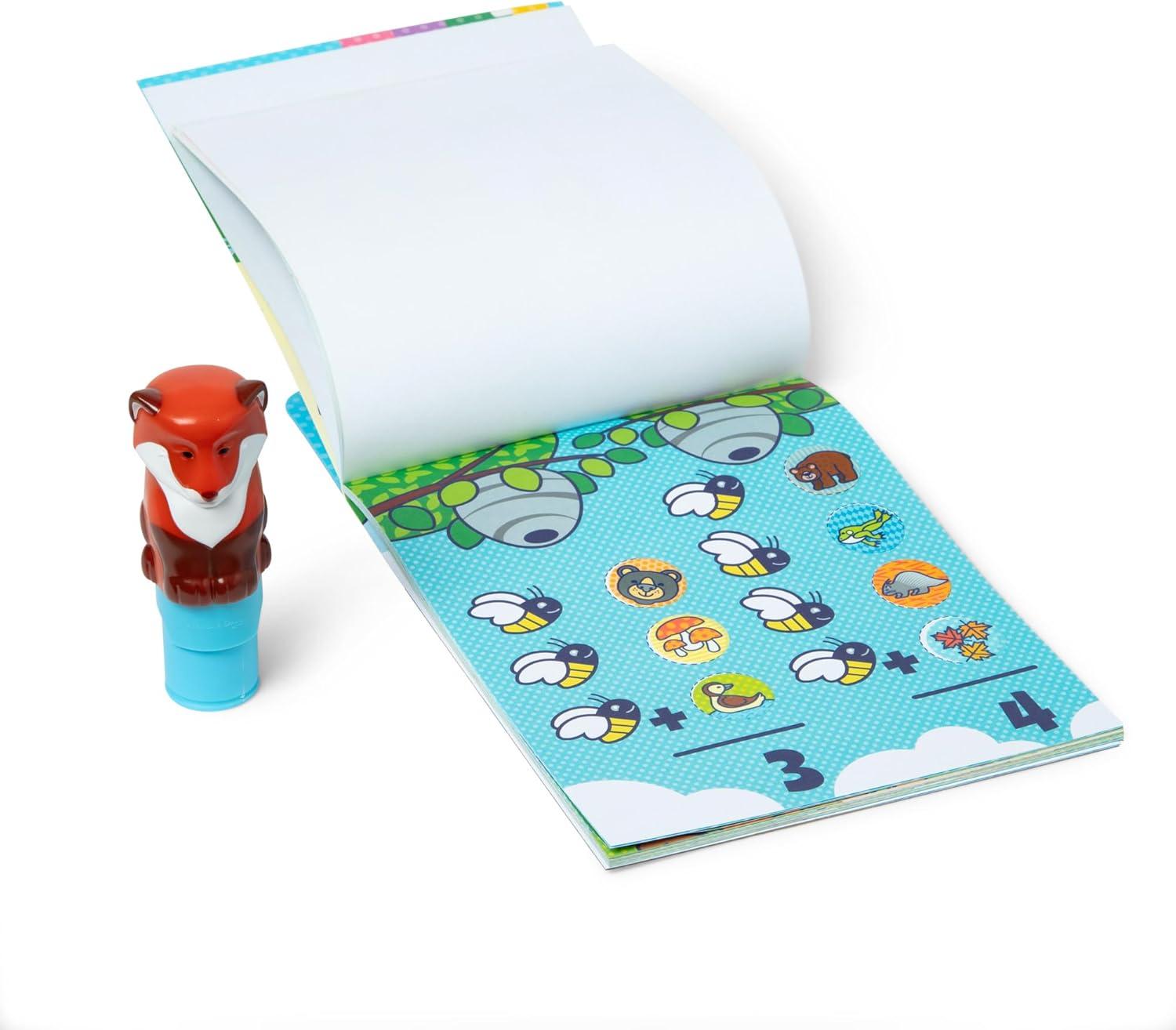 imageMelissa ampamp Doug Sticker Wow 24Page Activity Pad and Sticker Stamper 300 Stickers Arts and Crafts Fidget Toy Collectible Character  Tiger  for Kids Ages 3  FSC CertifiedFox