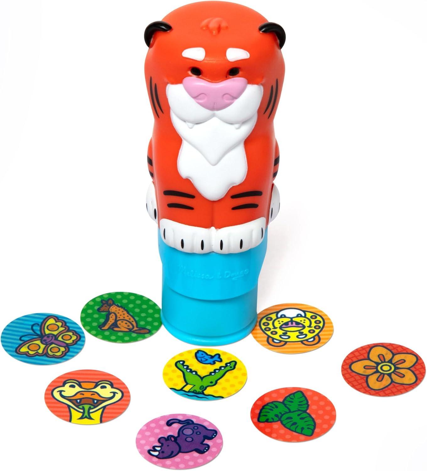 imageMelissa ampamp Doug Sticker Wow 24Page Activity Pad and Sticker Stamper 300 Stickers Arts and Crafts Fidget Toy Collectible Character  Tiger  for Kids Ages 3  FSC CertifiedTiger