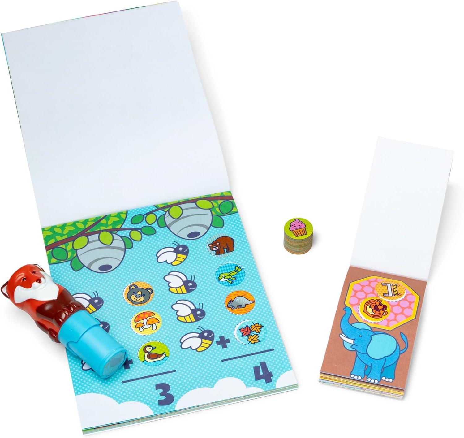 imageMelissa ampamp Doug Sticker Wow 24Page Activity Pad and Sticker Stamper 300 Stickers Arts and Crafts Fidget Toy Collectible Character  Tiger  for Kids Ages 3  FSC CertifiedFox