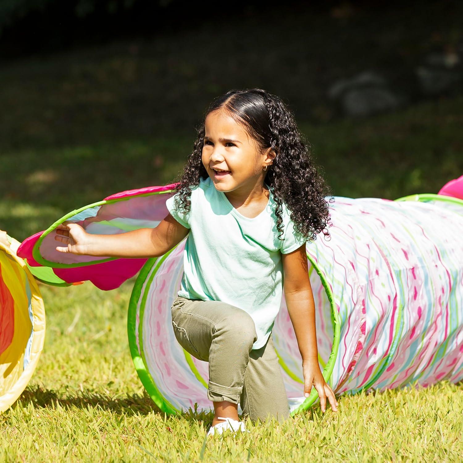 imageMelissa ampamp Doug Sunny Patch Cutie Pie Butterfly CrawlThrough Tunnel Indoor Outdoor Baby Tunnel Crawl Developmental Activity ToyFrustrationFree Packaging