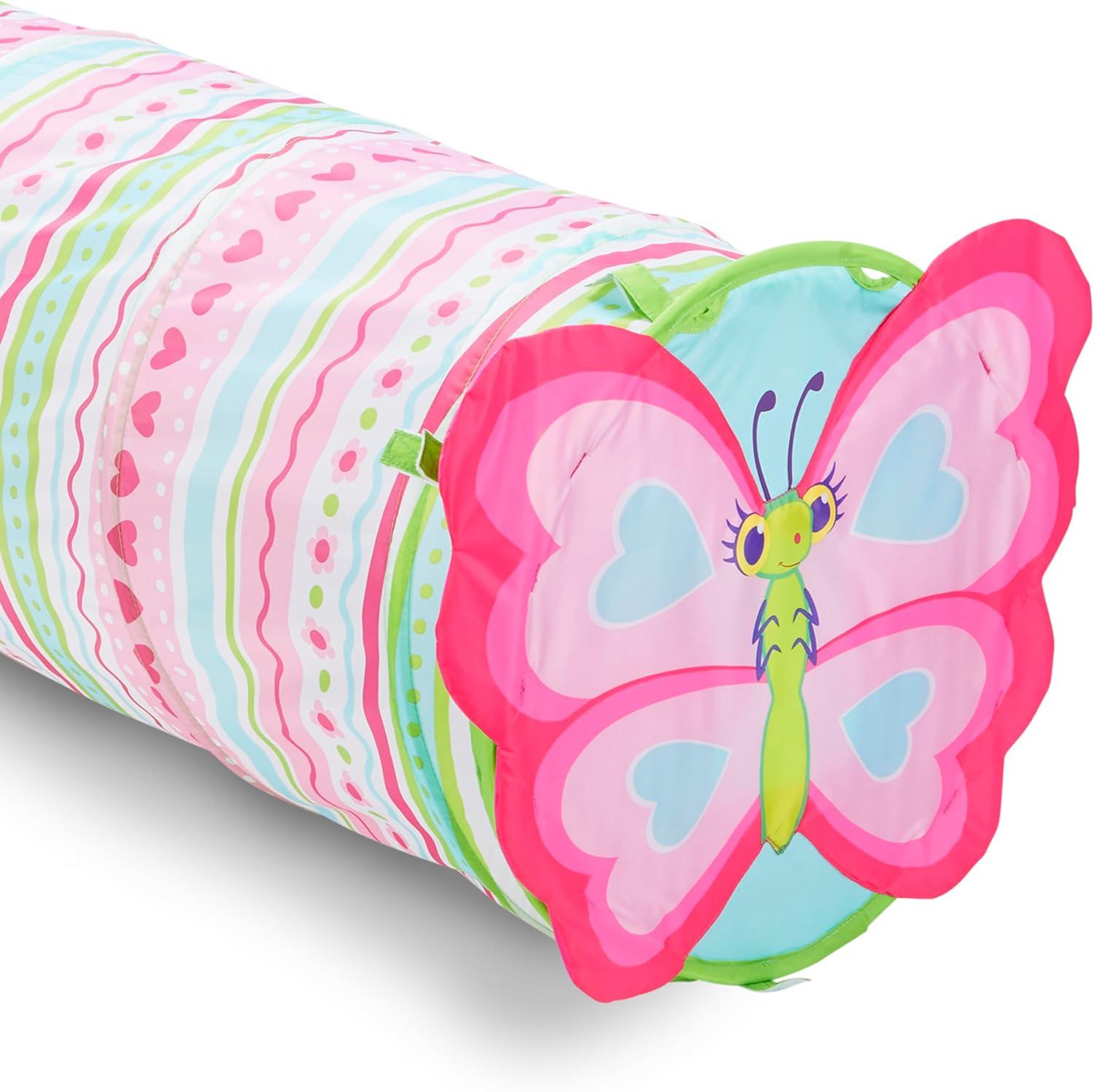 imageMelissa ampamp Doug Sunny Patch Cutie Pie Butterfly CrawlThrough Tunnel Indoor Outdoor Baby Tunnel Crawl Developmental Activity ToyFrustrationFree Packaging