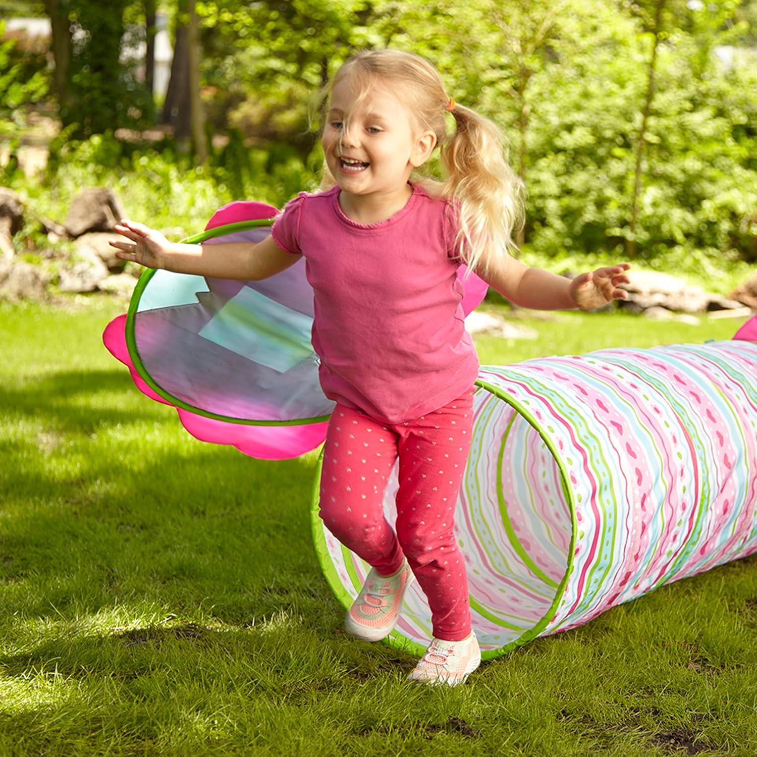 imageMelissa ampamp Doug Sunny Patch Cutie Pie Butterfly CrawlThrough Tunnel Indoor Outdoor Baby Tunnel Crawl Developmental Activity ToyStandard Packaging