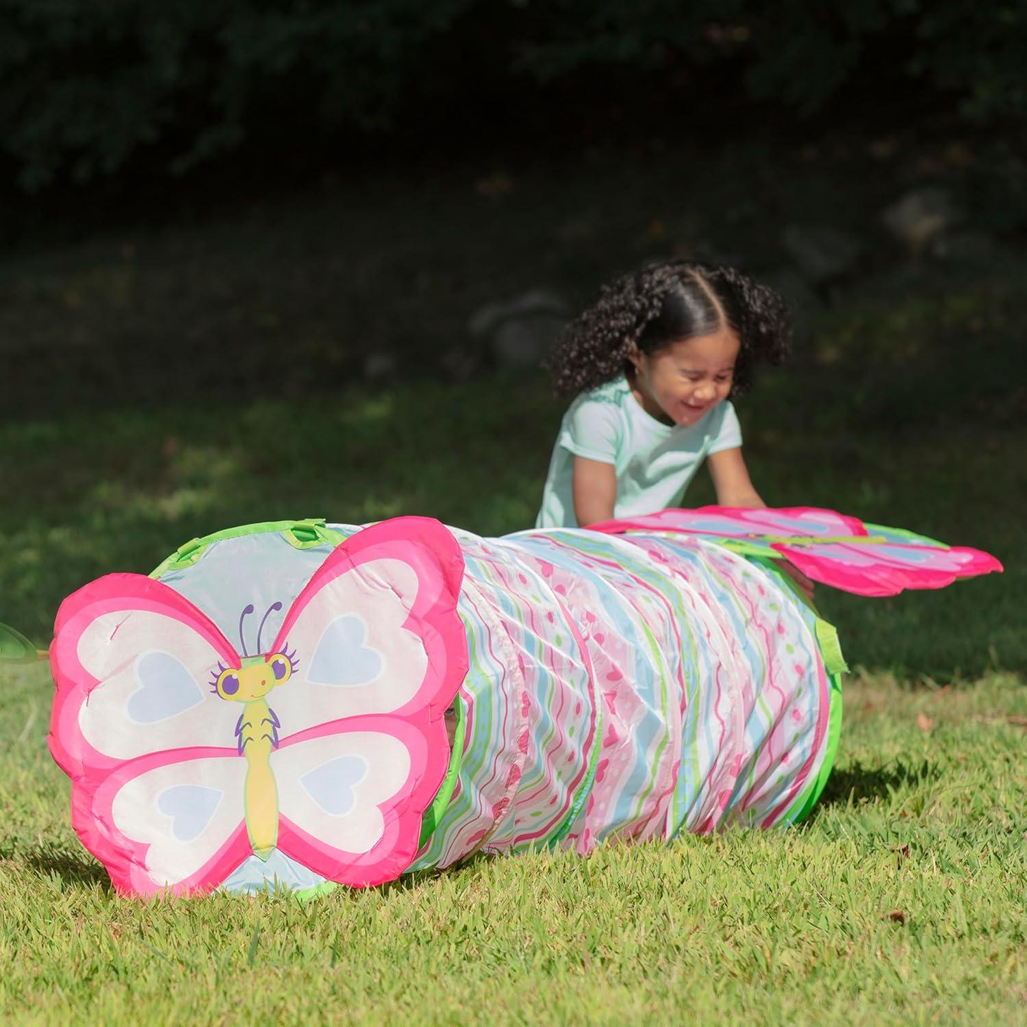 imageMelissa ampamp Doug Sunny Patch Cutie Pie Butterfly CrawlThrough Tunnel Indoor Outdoor Baby Tunnel Crawl Developmental Activity ToyStandard Packaging