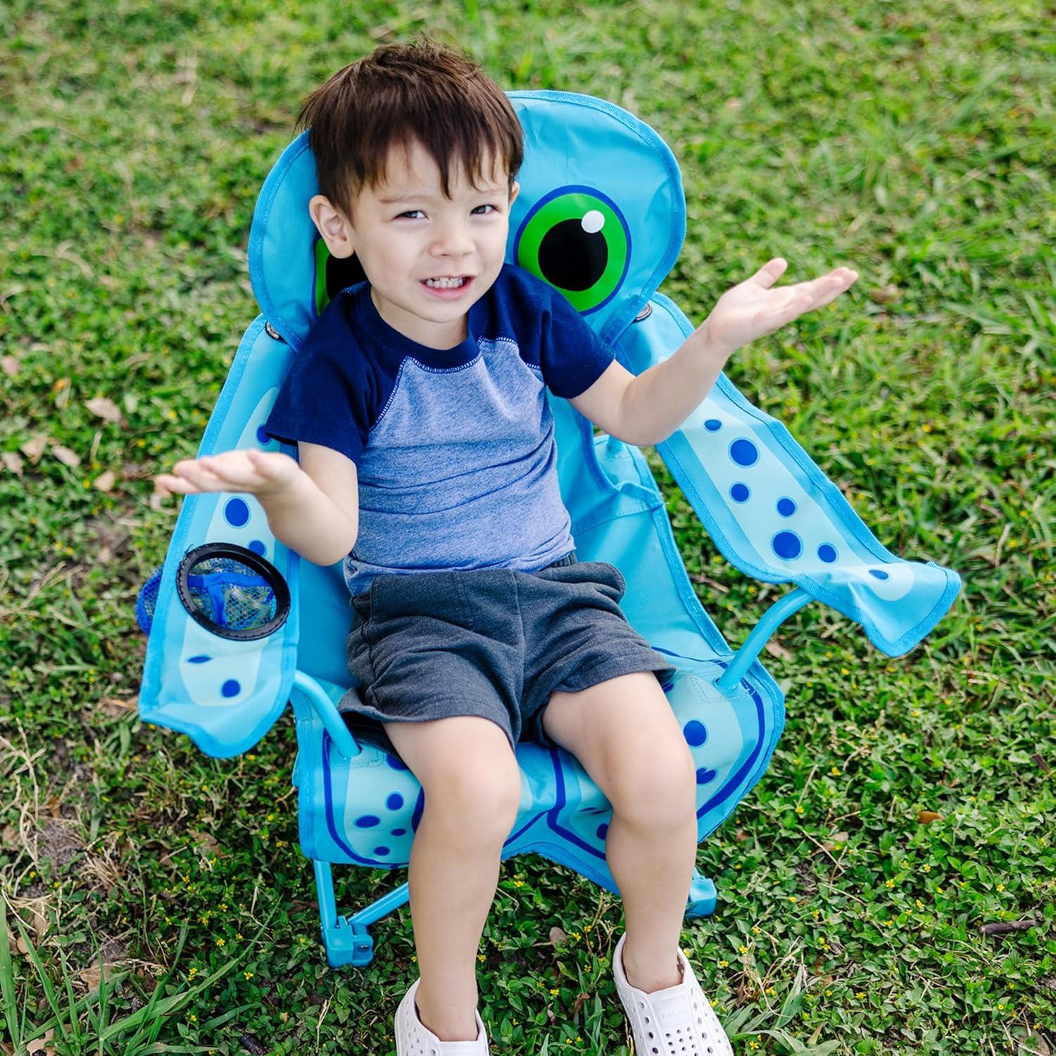 imageMelissa ampamp Doug Sunny Patch Flex Octopus Folding Beach Chair For Kids FrustrationFree PackagingFrustrationFree Packaging