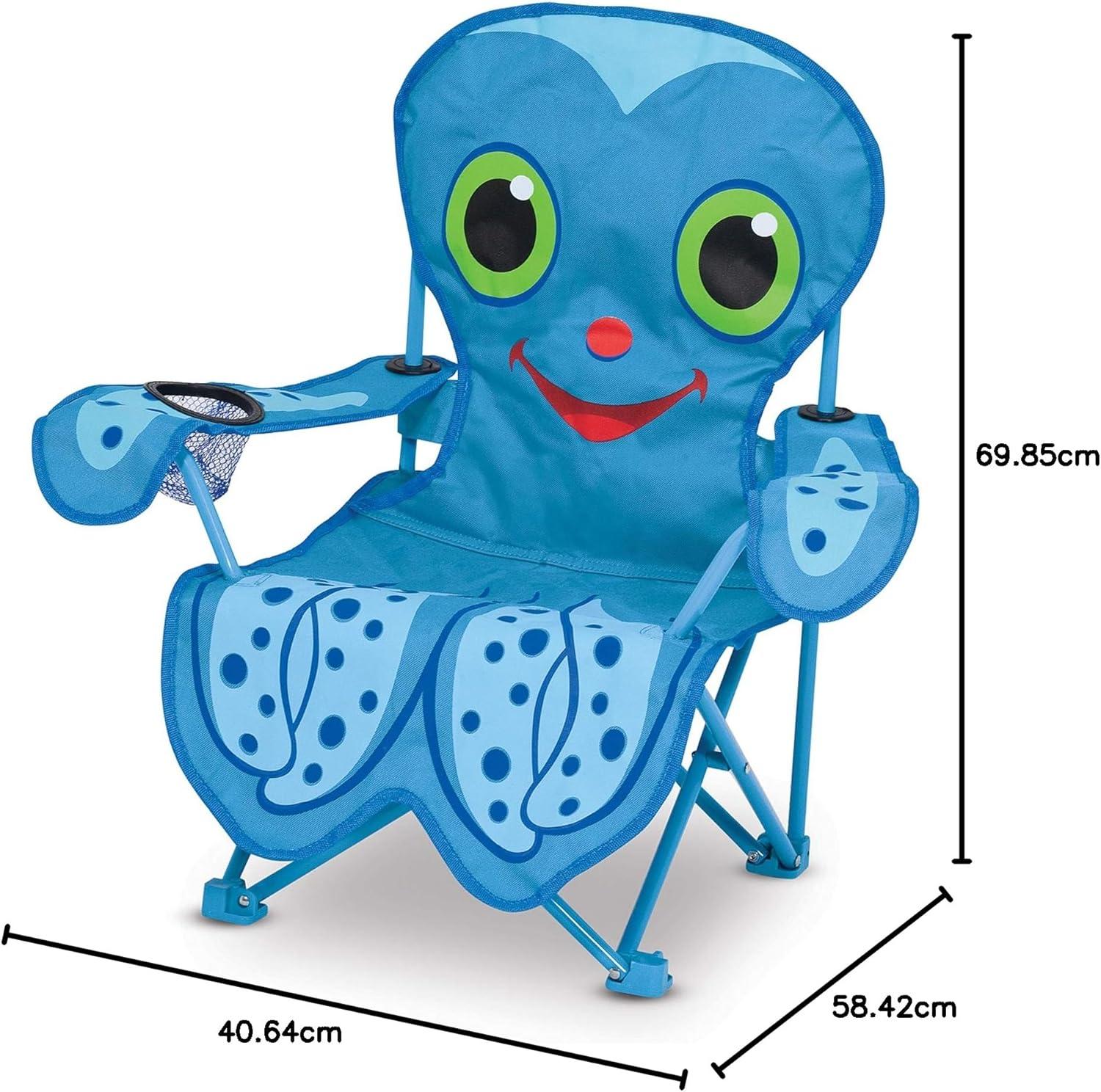 imageMelissa ampamp Doug Sunny Patch Flex Octopus Folding Beach Chair For Kids FrustrationFree PackagingFrustrationFree Packaging